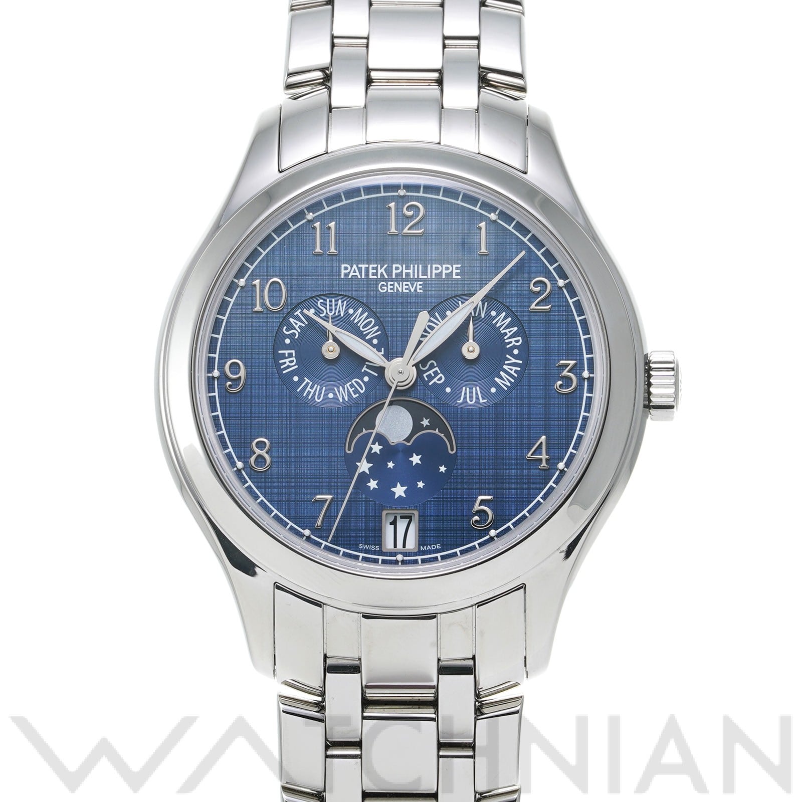 パテック フィリップ / PATEK PHILIPPE コンプリケーション アニュアルカレンダー ムーンフェイズ 4947/1A-001 ミッドナイトブルー メンズ 時計 【中古】【wristwatch】