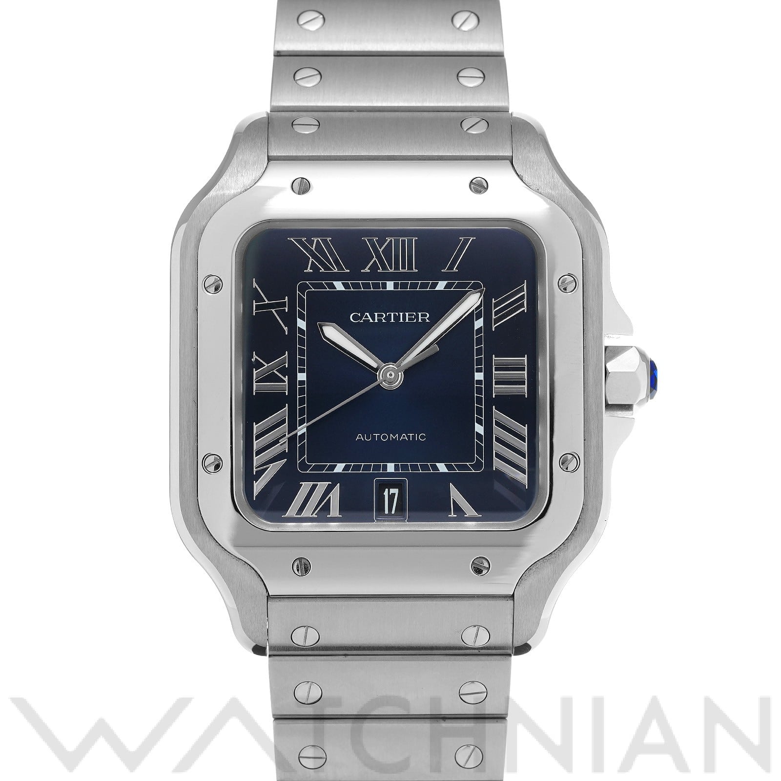 カルティエ / CARTIER サントス ドゥ カルティエ LM WSSA0030 ブルー・グラデーション メンズ 時計 【中古】【wristwatch】