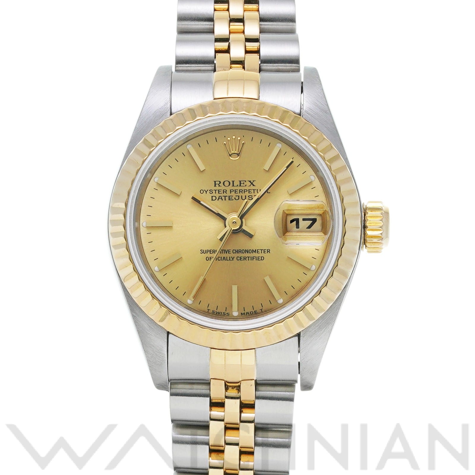 ロレックス デイトジャスト 26 69173 シャンパン レディース 時計 【中古】【wristwatch】