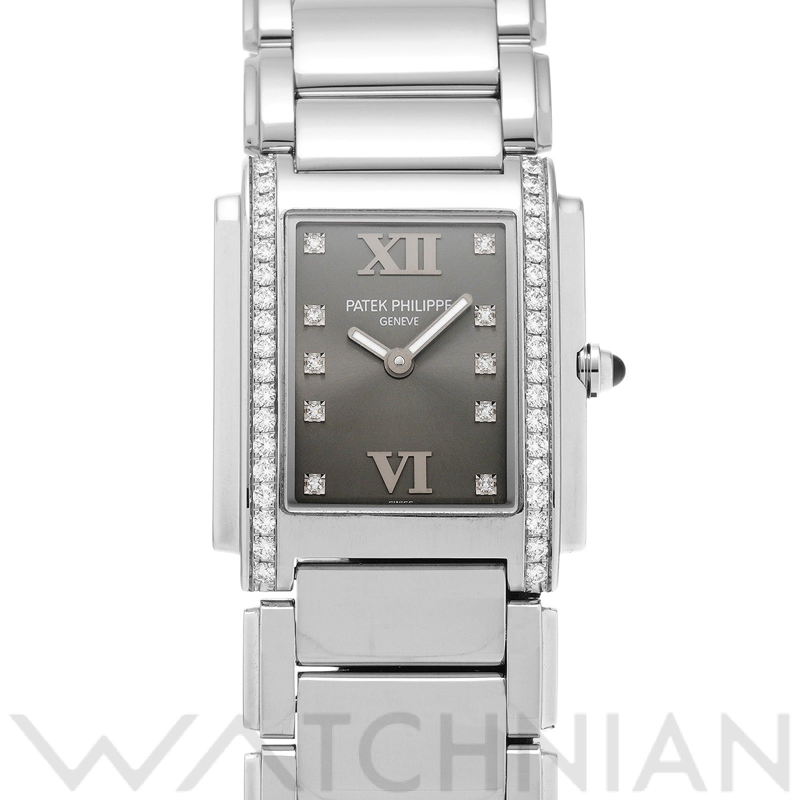 パテック フィリップ / PATEK PHILIPPE トゥエンティ-4 4910/10A-010 グレー/ダイヤモンド メンズ 時計 【中古】【wristwatch】