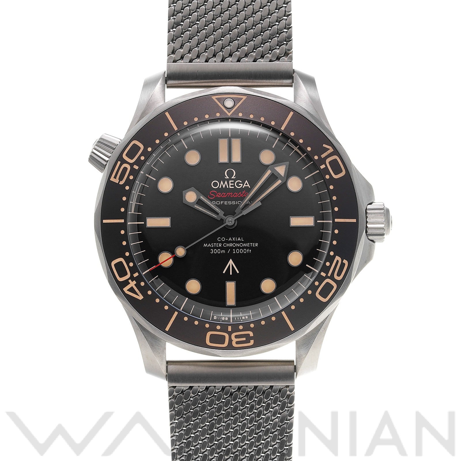 シーマスター ダイバー300 コーアクシャル マスタークロノメーター 007 210.90.42.20.01.001 ブラウン オメガ OMEGA メンズ 【中古】