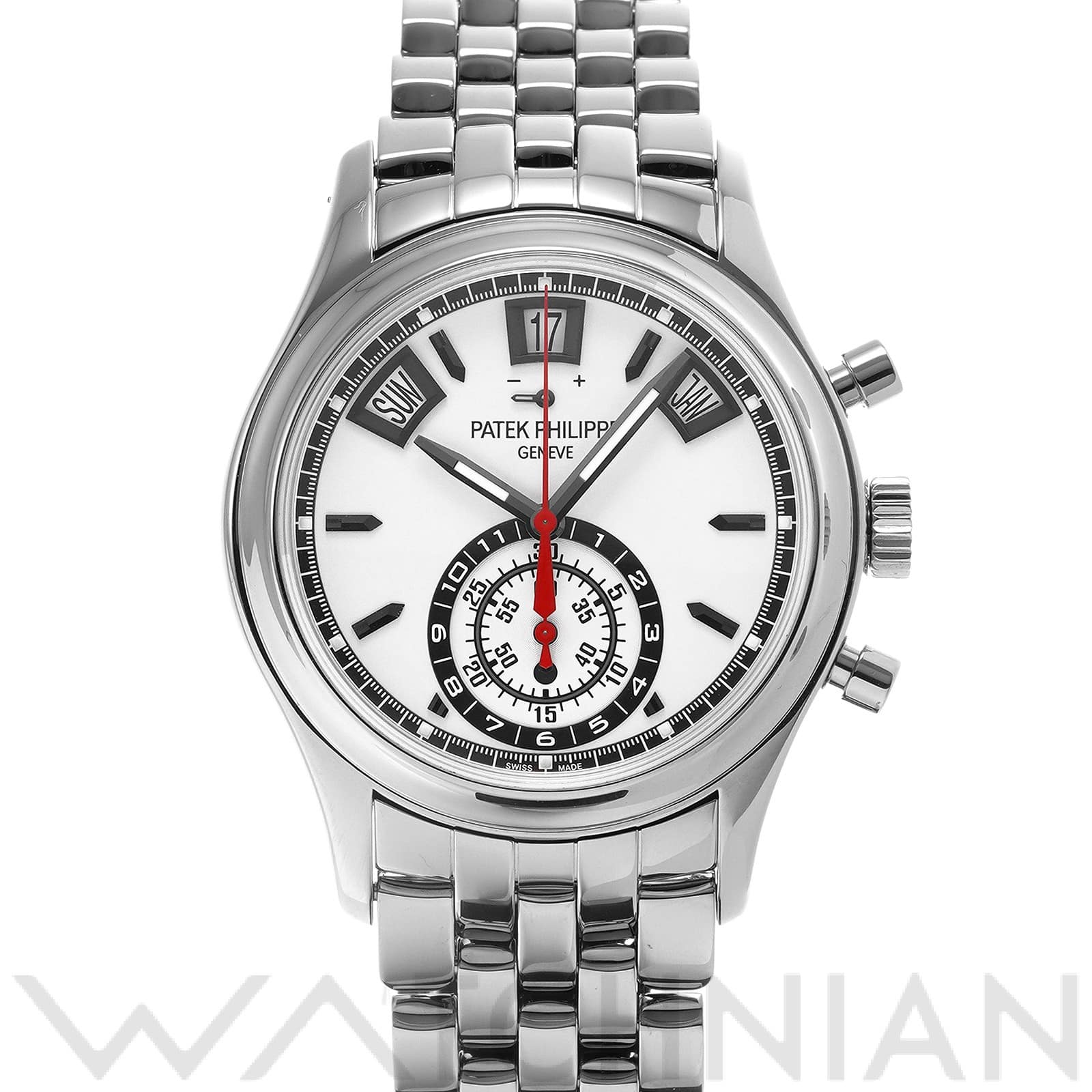 パテック フィリップ / PATEK PHILIPPE アニュアルカレンダー クロノグラフ 5960/1A-001 シルバー メンズ 時計 【中古】【wristwatch】