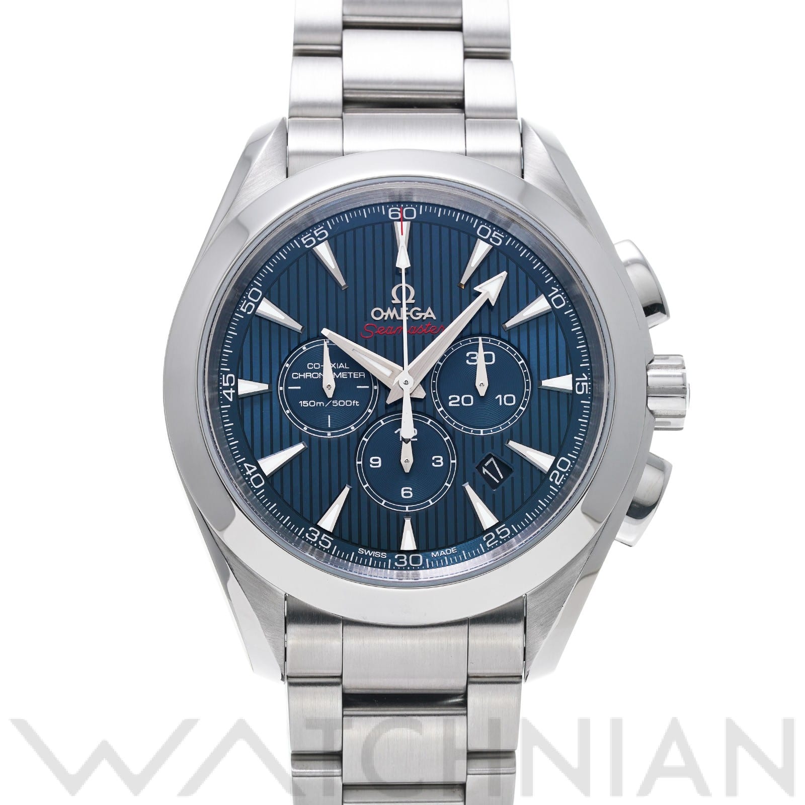 オメガ / OMEGA シーマスター アクアテラ コーアクシャル クロノグラフ 2012 ロンドンオリンピック 522.10.44.50.03.001 ブルー メンズ 時計 【中古】【wristwatch】