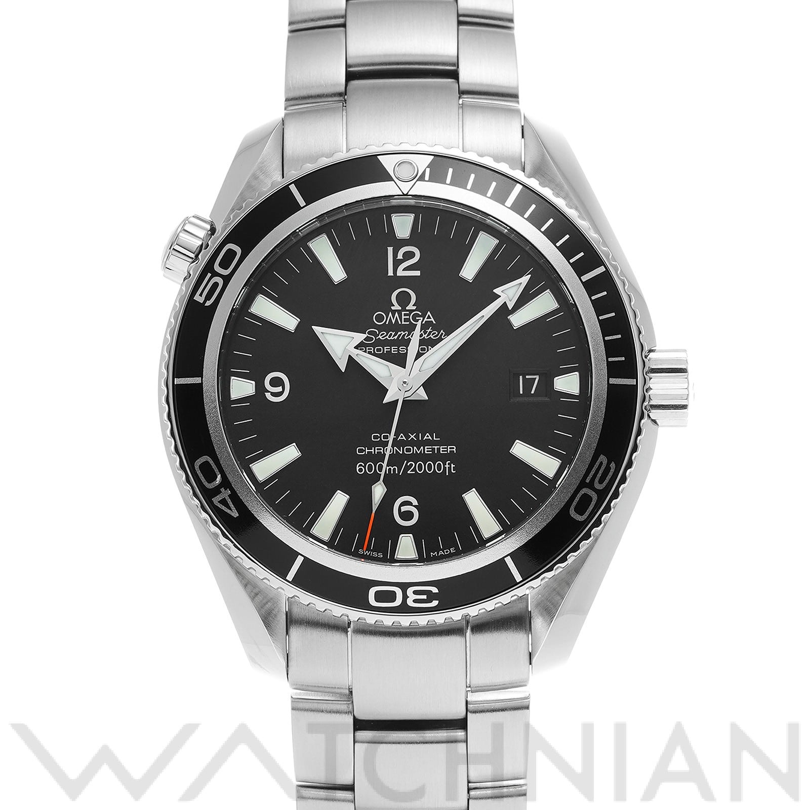 オメガ / OMEGA シーマスター プラネットオーシャン 600 コーアクシャル 2201.50 ブラック メンズ 時計 【中古】【wristwatch】