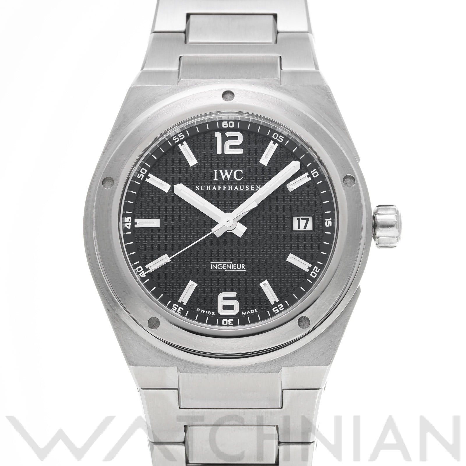IWC インヂュニア オートマティック IW322701 ブラック メンズ 時計 【中古】【wristwatch】