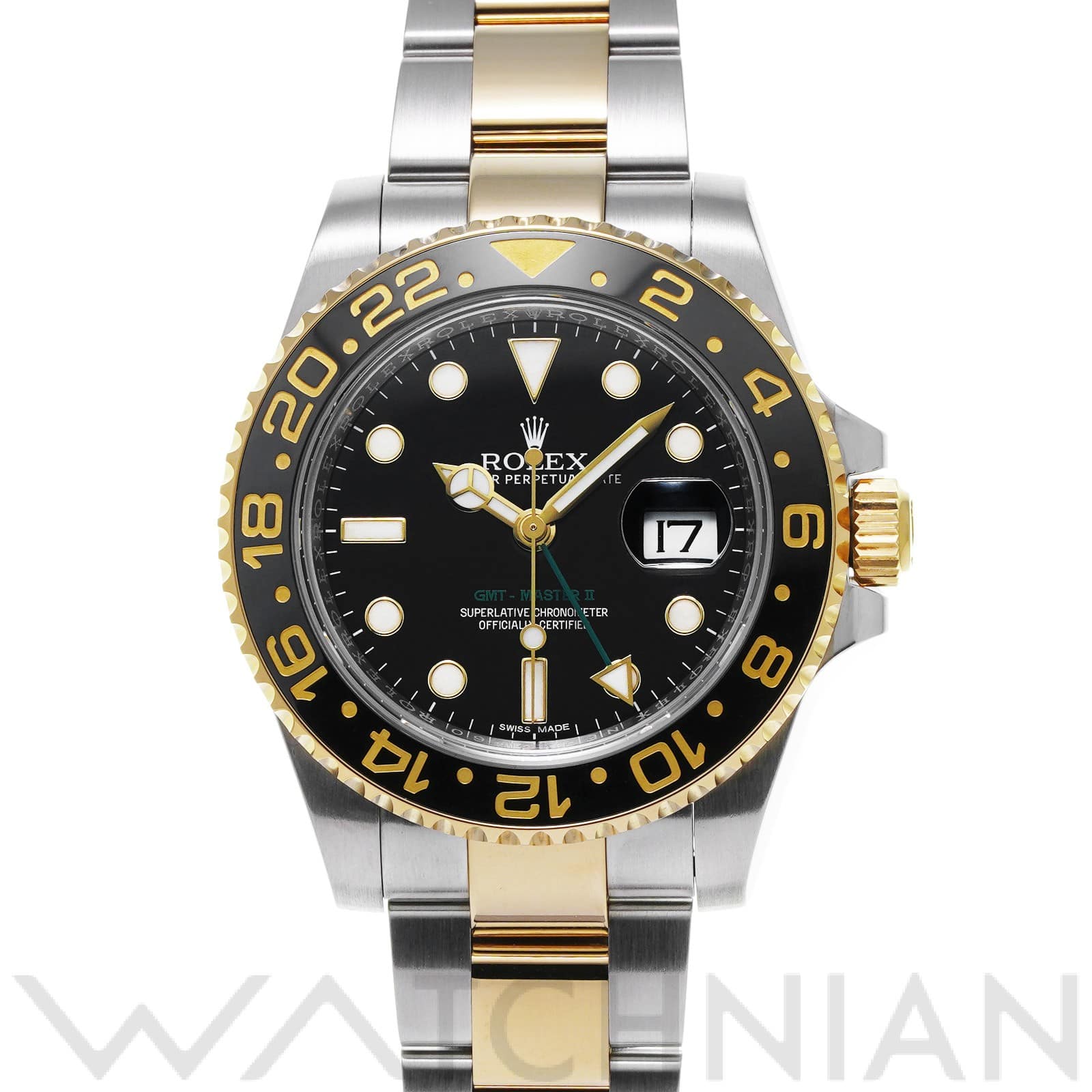 ロレックス GMTマスターII 116713LN ブラック メンズ 時計 【中古】【wristwatch】