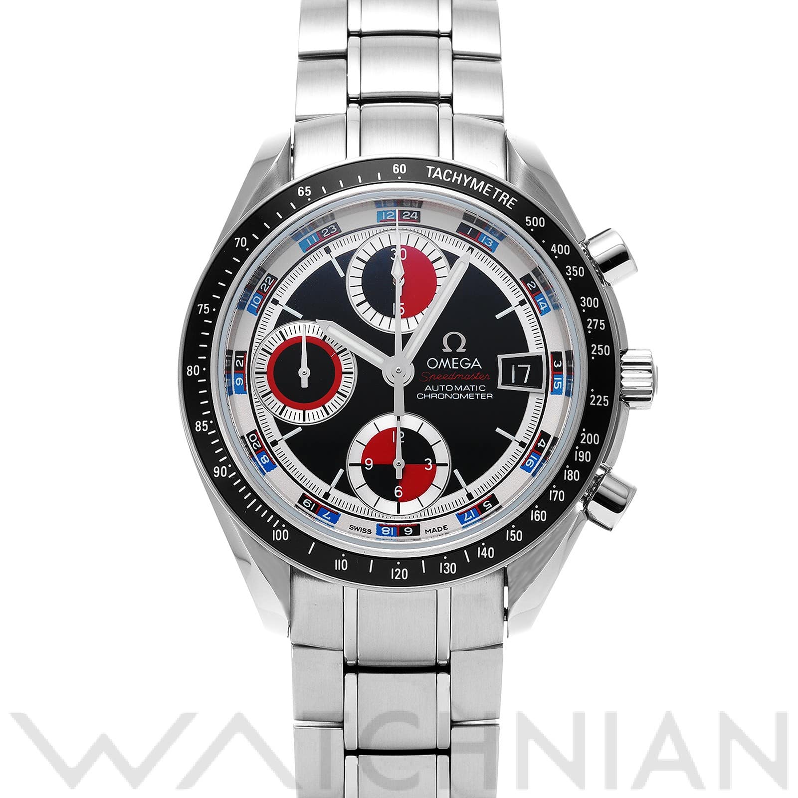 オメガ / OMEGA スピードマスター デイト 3210.52 ブラック/レッド メンズ 時計 【中古】【wristwatch】