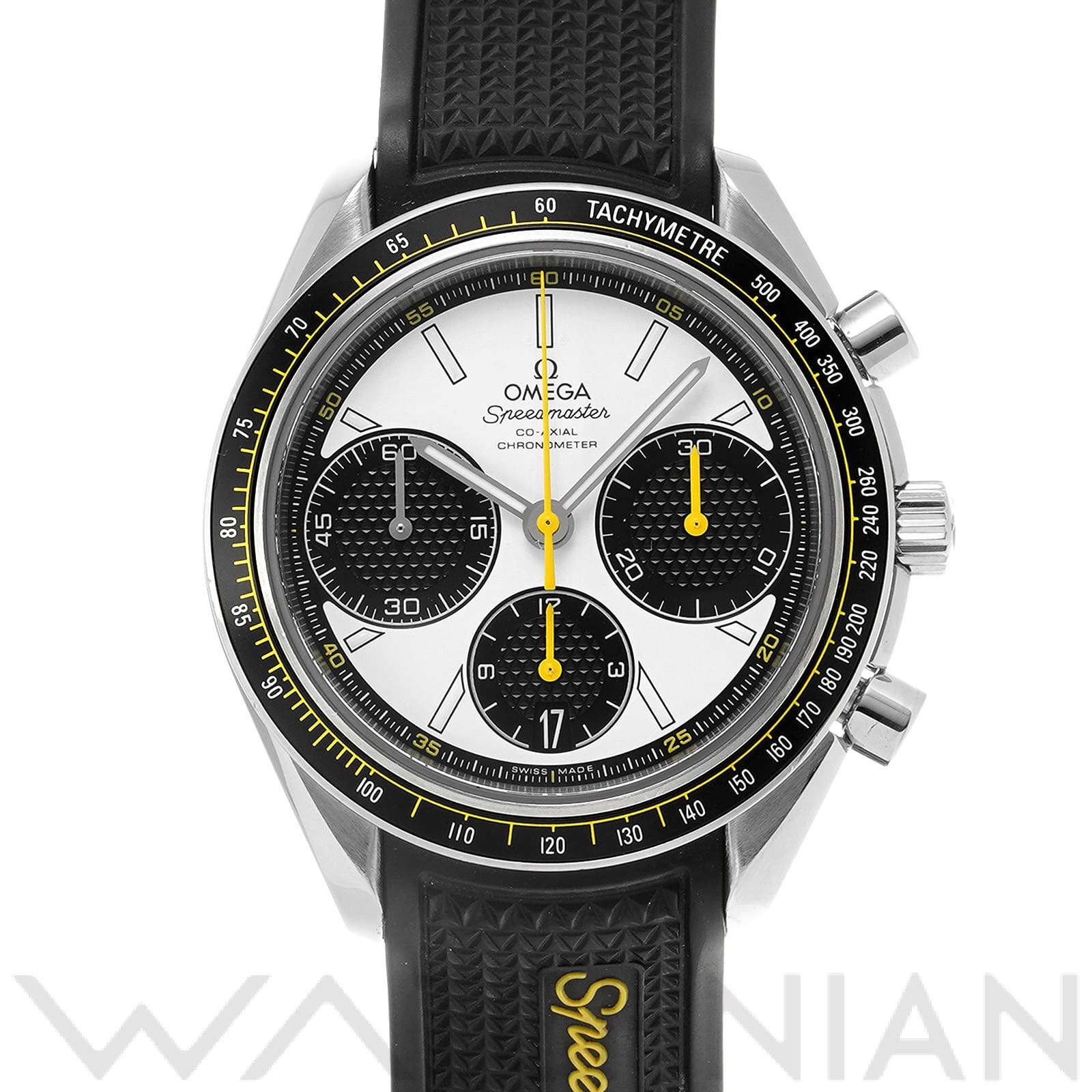 スピードマスター レーシング コーアクシャル 326.32.40.50.04.001 ホワイト/ブラック オメガ OMEGA メンズ 【中古】