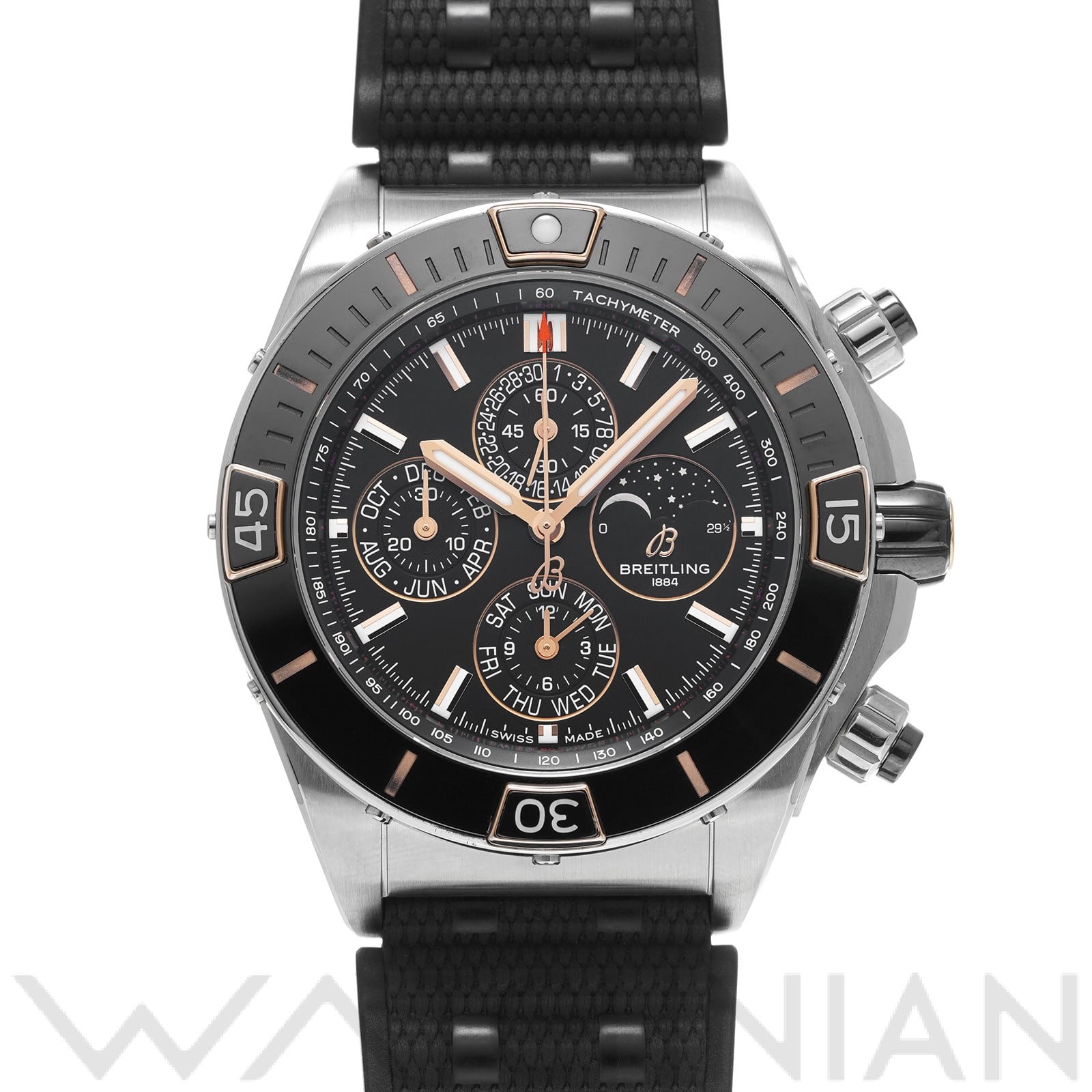 スーパー クロノマット 44 フォーイヤーカレンダー I19320251B1S1 ブラック ブライトリング BREITLING メンズ 【中古】