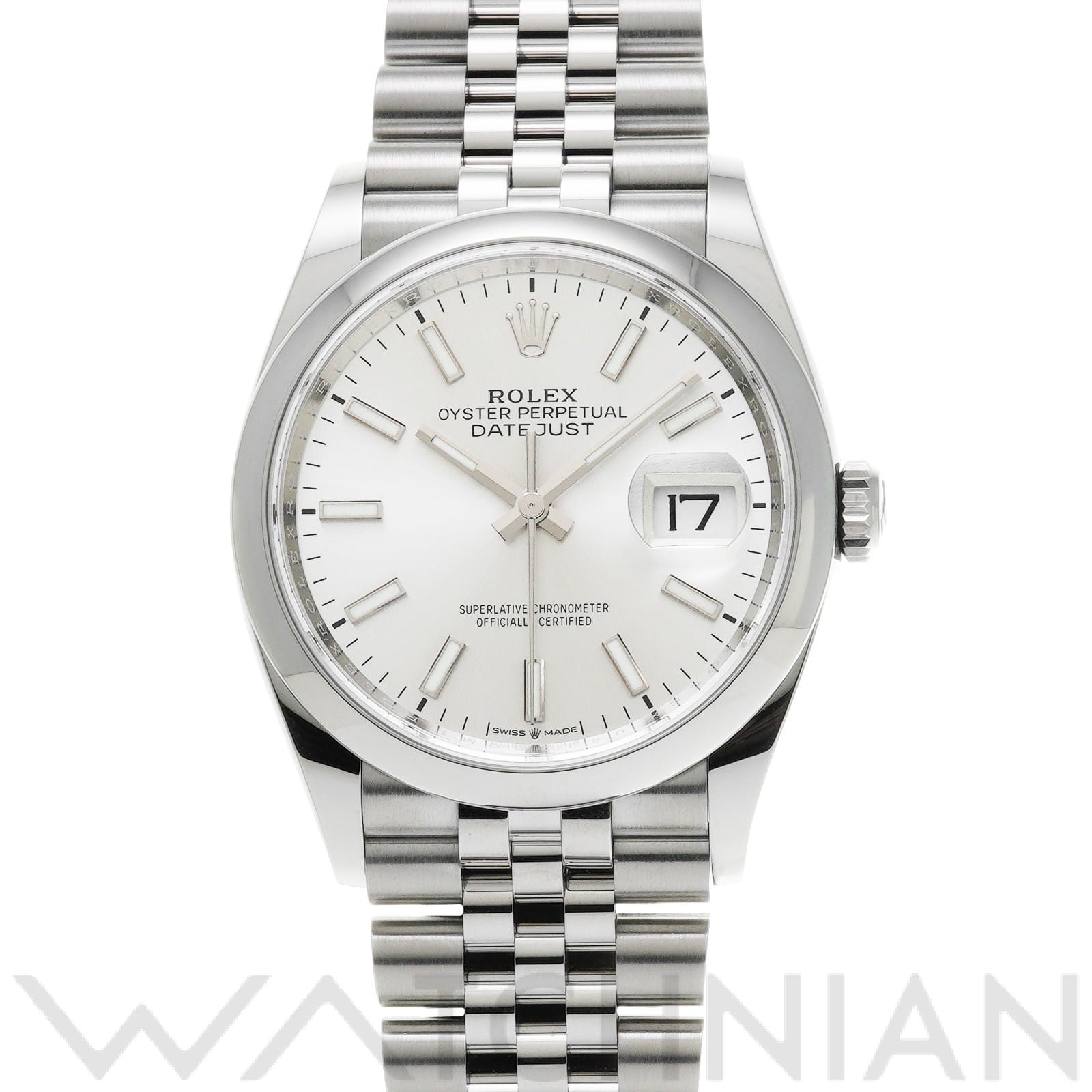 ロレックス デイトジャスト 36 126200 シルバー メンズ 時計 【中古】【wristwatch】