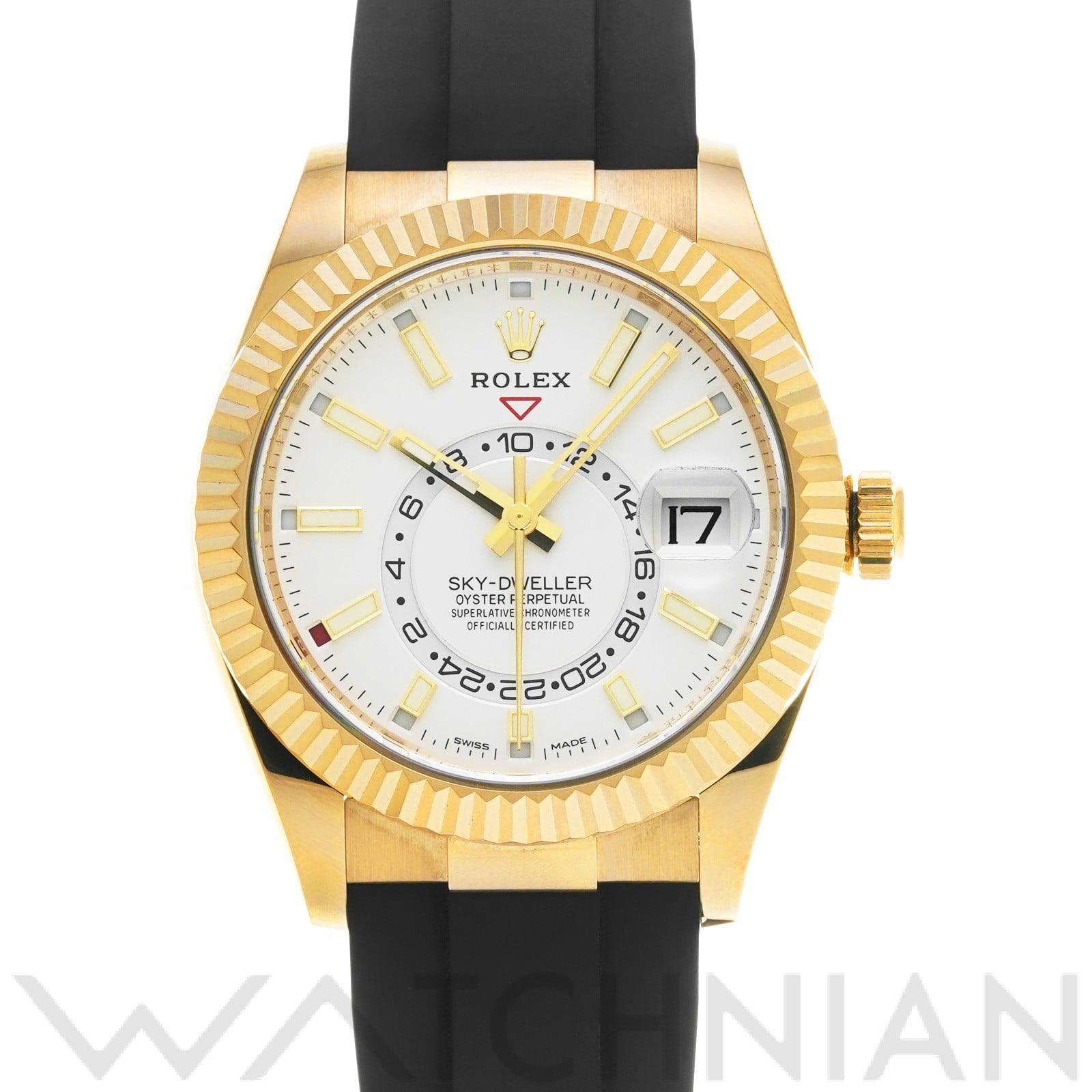 スカイドゥエラー 326238 ランダムシリアル ホワイト ロレックス ROLEX メンズ 【中古】