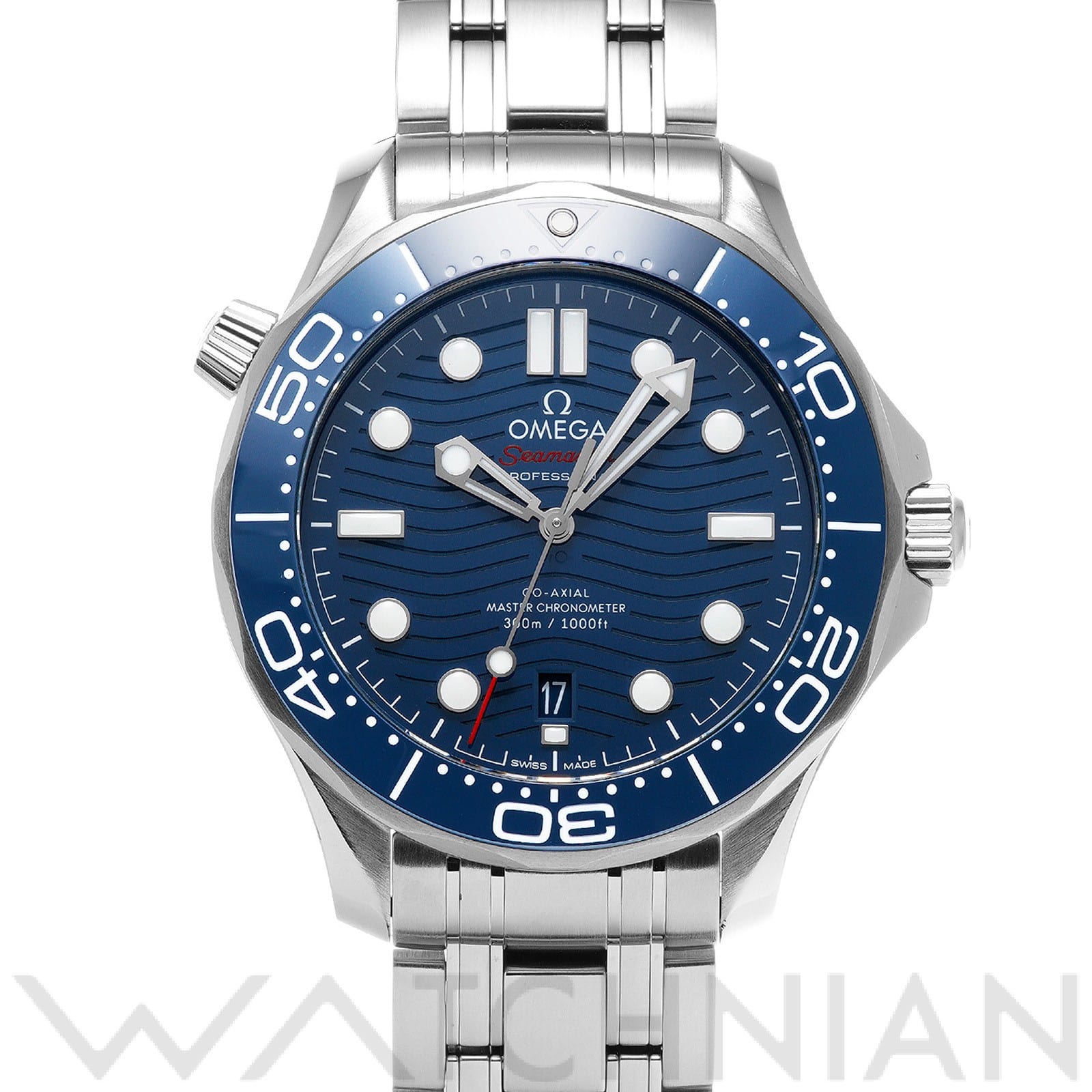 オメガ / OMEGA シーマスター ダイバー300 コーアクシャル マスタークロノメーター 210.30.42.20.03.001 ブルー メンズ 時計 【中古】【wristwatch】