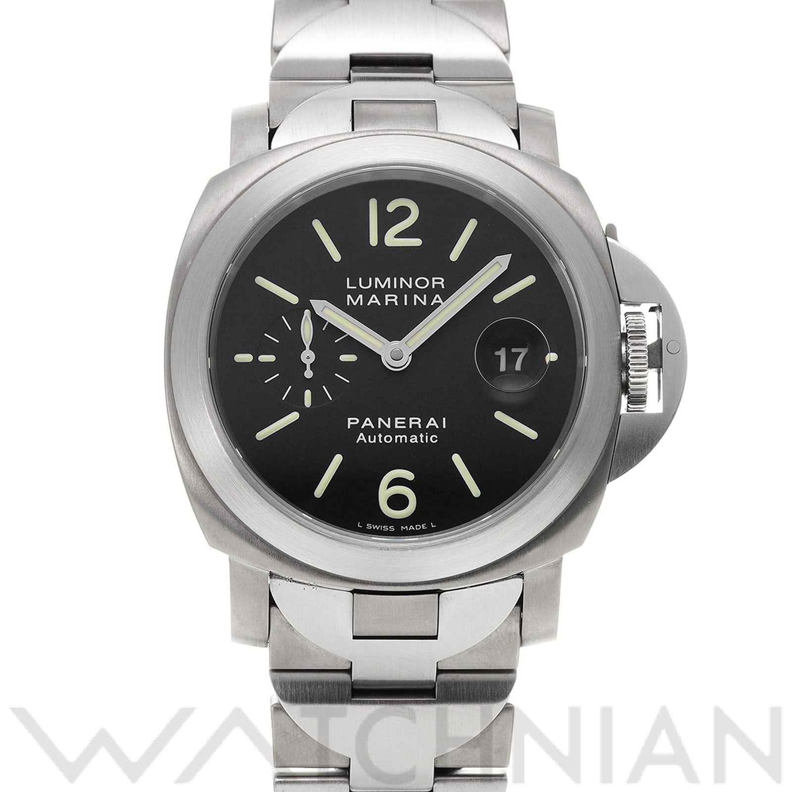 パネライ / PANERAI ルミノールマリーナ オートマティック チタニオ PAM00221 ブラック メンズ 時計 【中古】【wristwatch】
