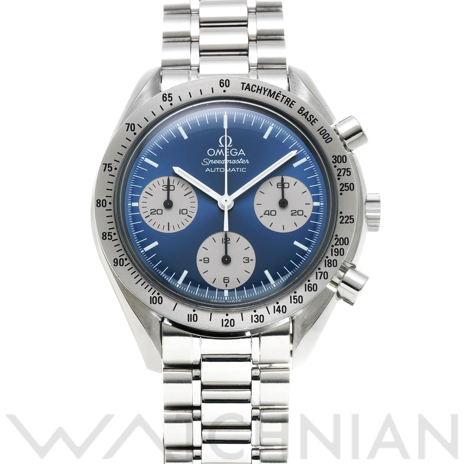 オメガ / OMEGA スピードマスター リデュースド 日本限定 3510.82 ブルー/シルバー メンズ 時計 【中古】【wristwatch】
