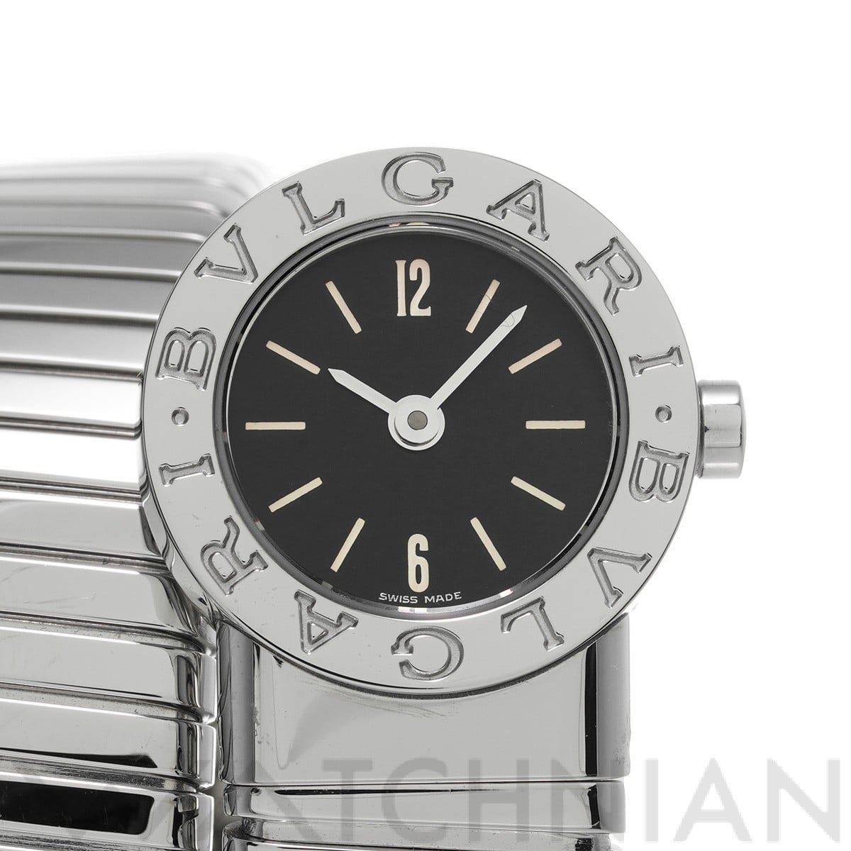 ブルガリ / BVLGARI ブルガリブルガリ トゥボガス ダブルスパイラル BB191TS ブラック レディース 時計 【中古】【wristwatch】