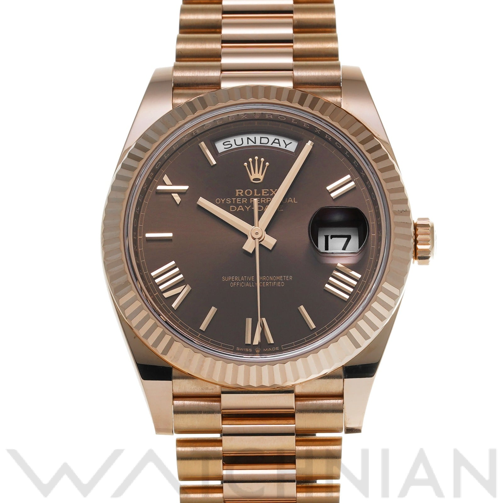 ロレックス デイデイト 40 228235 チョコレートブラウン メンズ 時計 【中古】【wristwatch】