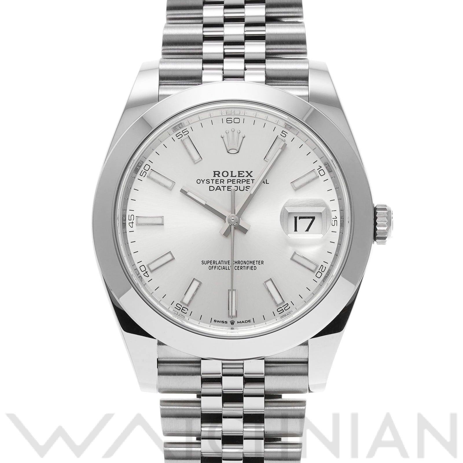 デイトジャスト 41 126300 ランダムシリアル シルバー ロレックス ROLEX メンズ 【中古】