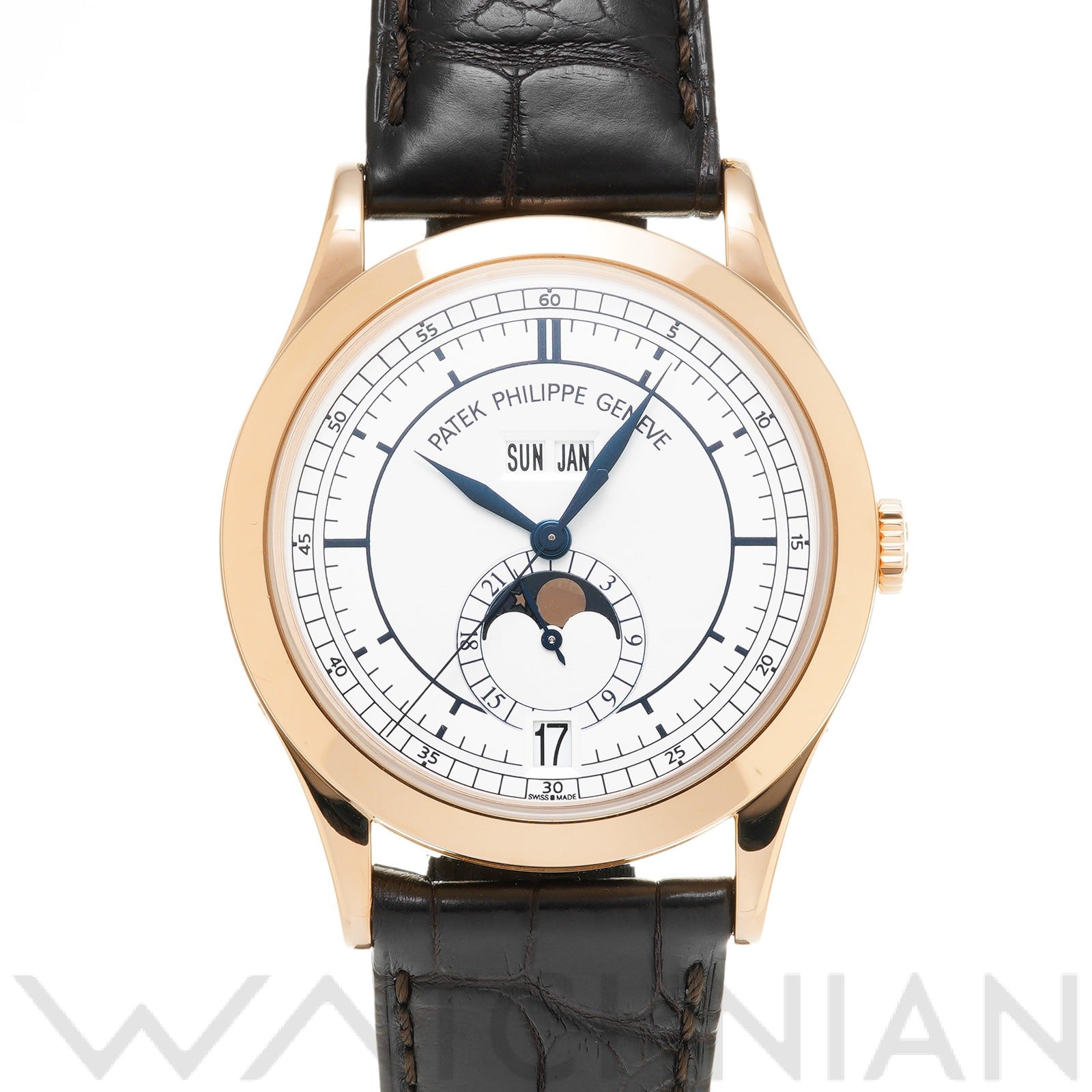 アニュアルカレンダー ムーンフェイズ 5396R-001 オパーリン パテックフィリップ PATEK PHILIPPE メンズ 【中古】