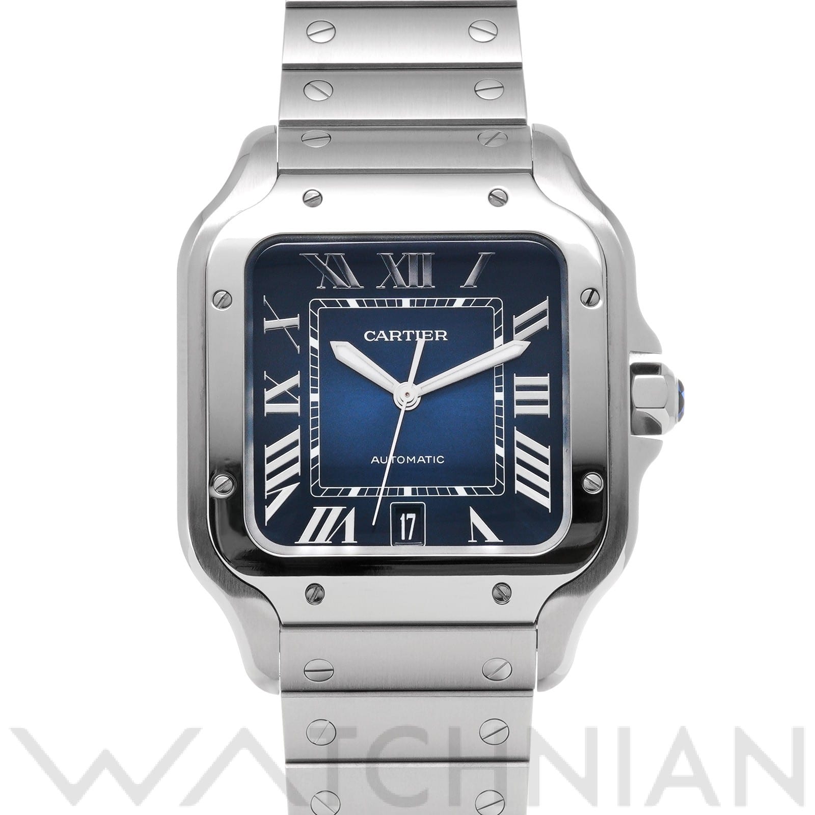 カルティエ / CARTIER サントス ドゥ カルティエ LM WSSA0030 ブルー・グラデーション メンズ 時計 【中古】【wristwatch】