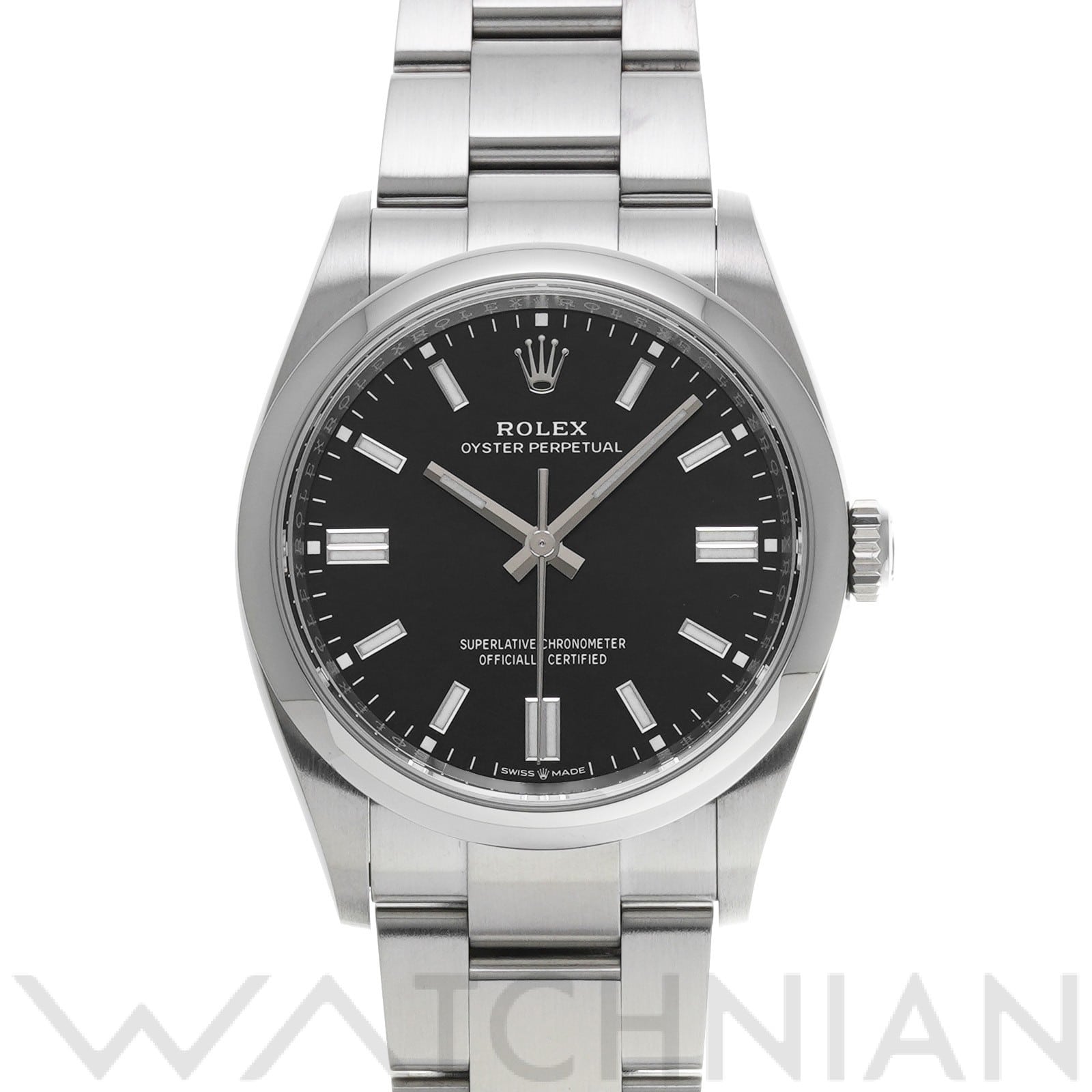 ロレックス オイスターパーペチュアル 36 126000 ブライトブラック メンズ 時計 【中古】【wristwatch】