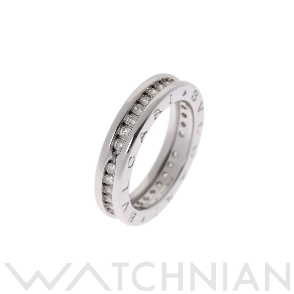 ブルガリ B.ZERO1 ナローリング フルダイヤ #50 シルバー K18ホワイトゴールド WG レディース ジュエリー 【中古】【jewelry】