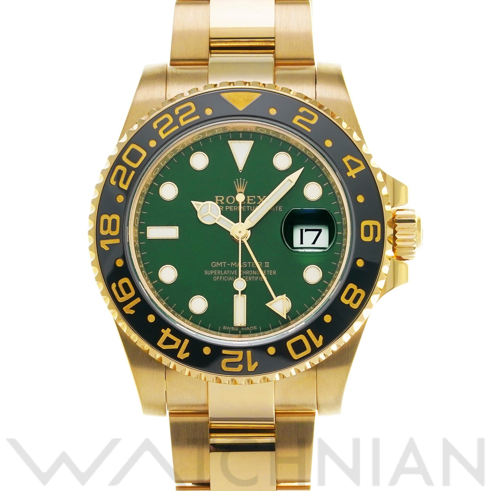 ロレックス GMTマスターII 116718LN グリーン メンズ 時計 【中古】【wristwatch】