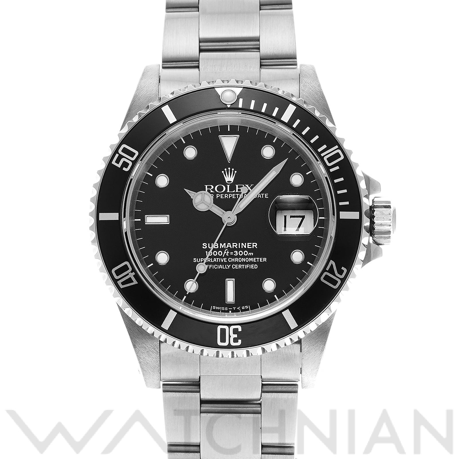 サブマリーナ デイト 16610 L番(1989年頃製造) ブラック ロレックス ROLEX メンズ 【中古】