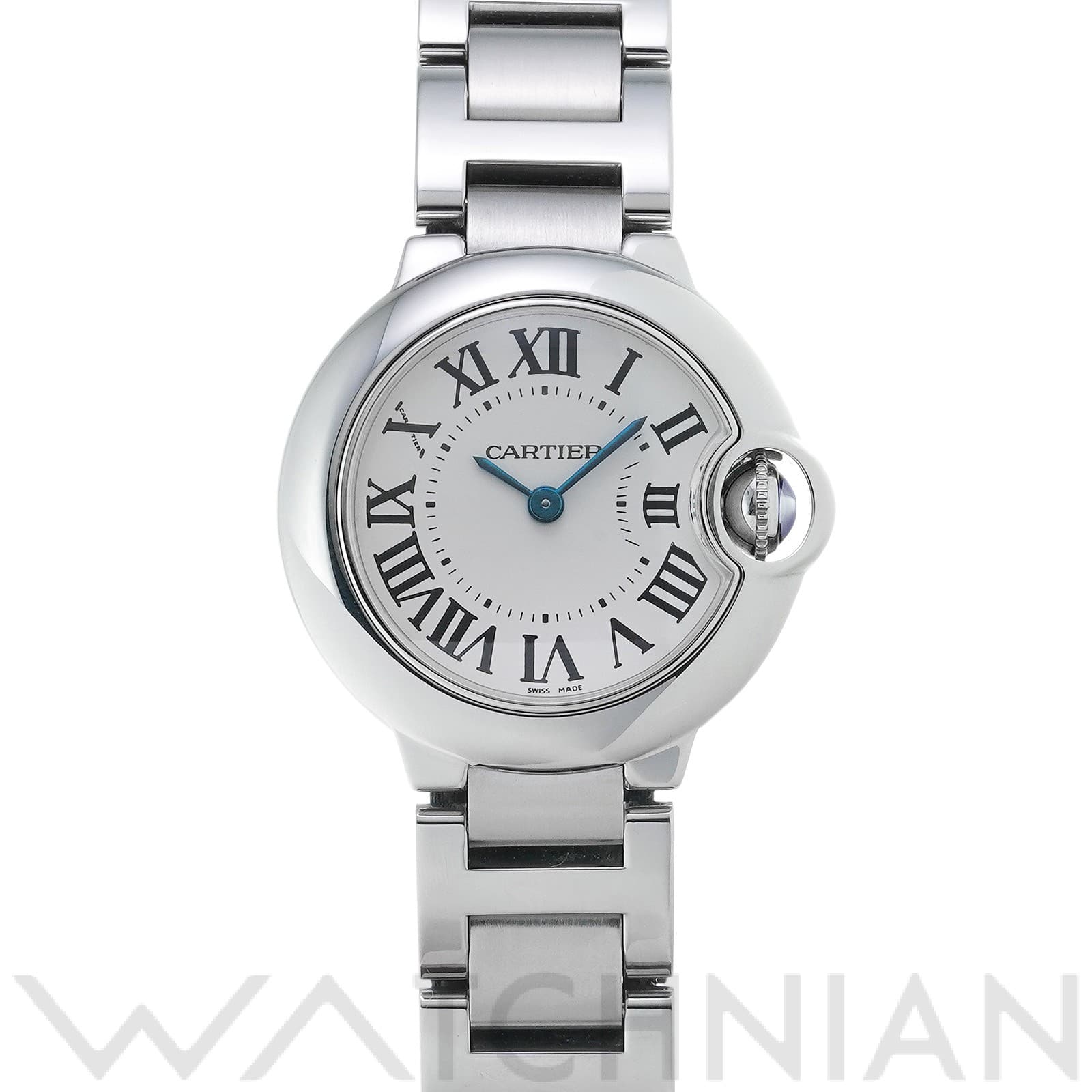 カルティエ / CARTIER バロンブルー 28mm W69010Z4 シルバー レディース 時計 【中古】【wristwatch】