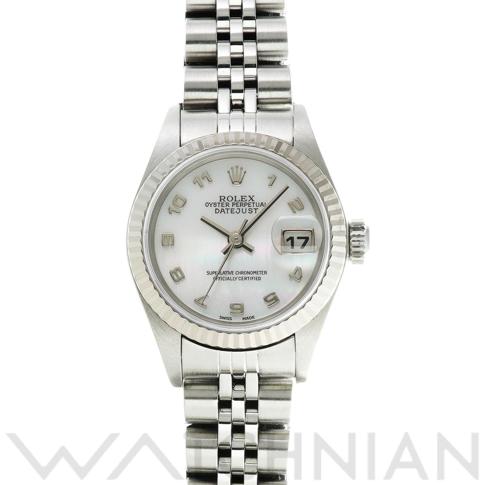 ロレックス デイトジャスト 79174NA ホワイトシェル レディース 時計 【中古】【wristwatch】