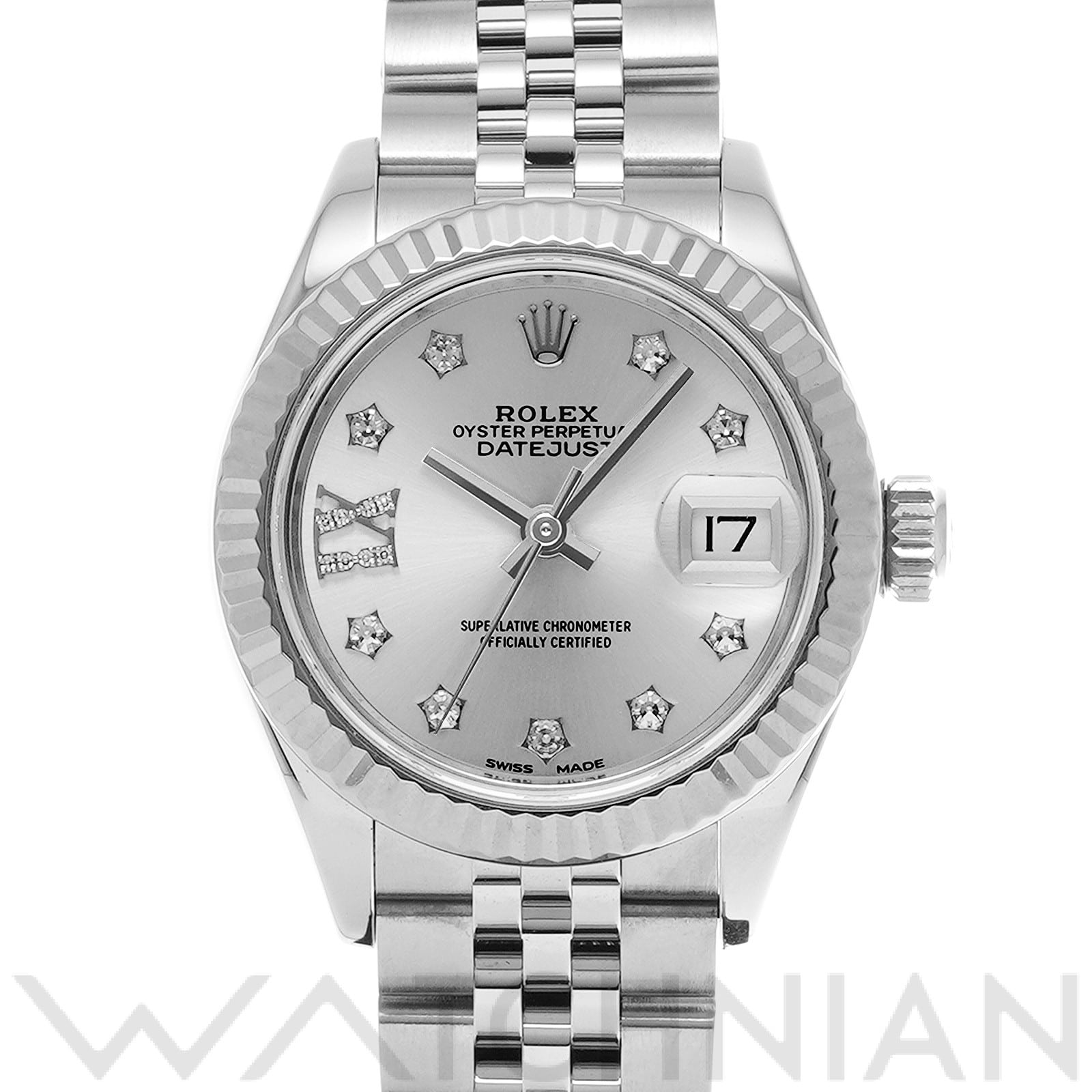 ロレックス レディ デイトジャスト 28 279174G シルバー/ダイヤモンド レディース 時計 【中古】【wristwatch】