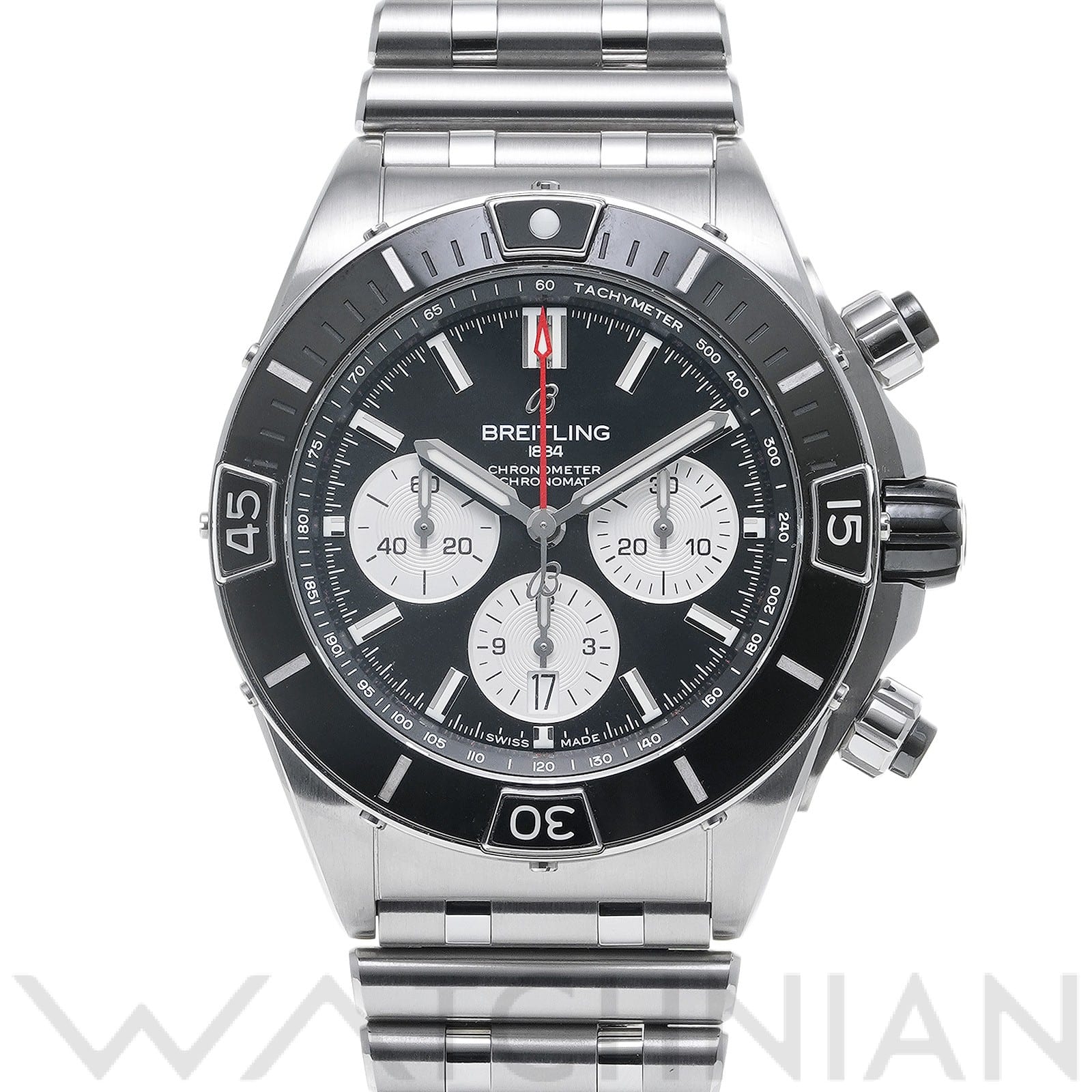 ブライトリング / BREITLING スーパー クロノマット B01 44 AB0136251B1A1 ブラック/シルバー メンズ 時計 【中古】【wristwatch】
