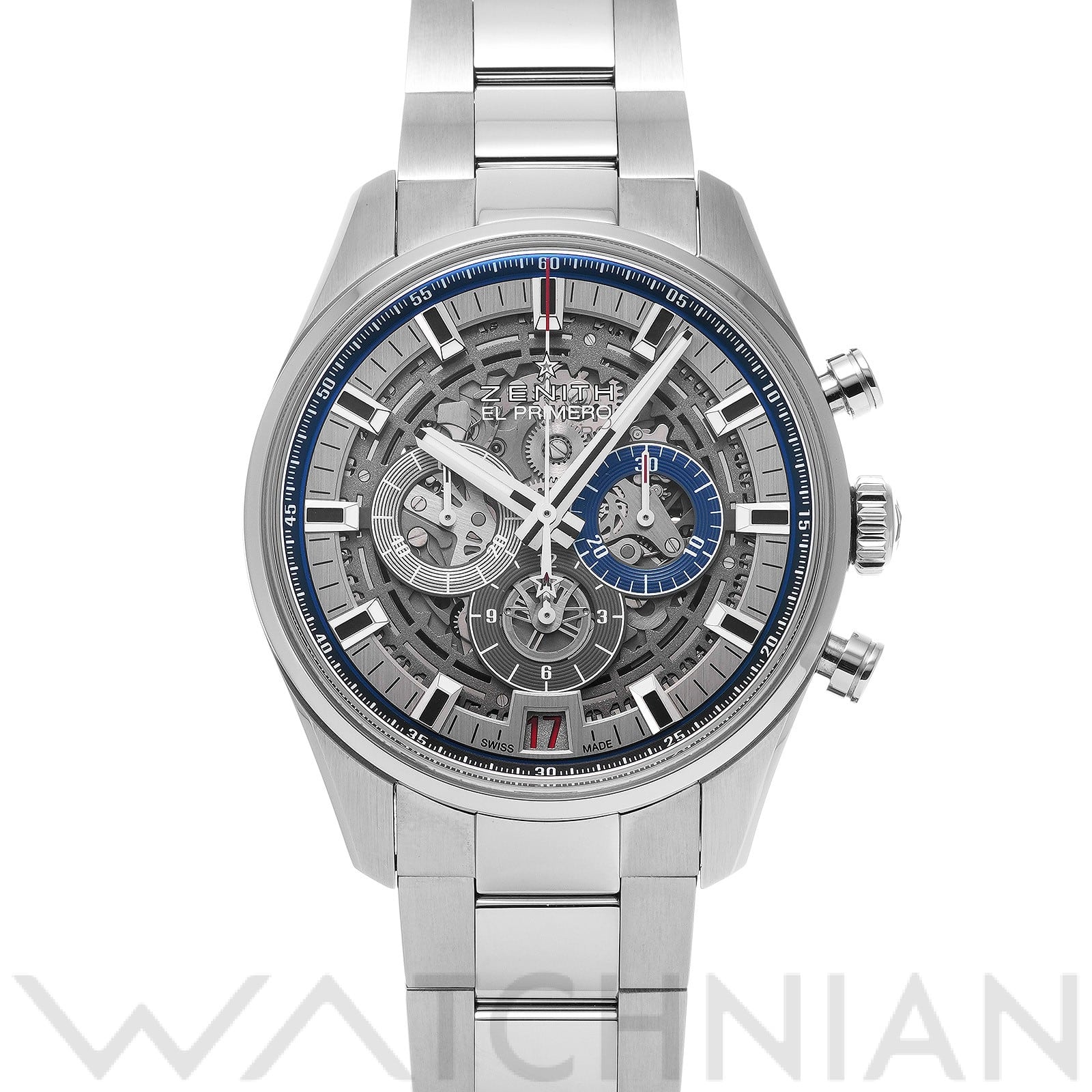 ゼニス / ZENITH クロノマスター エル・プリメロ フルオープン 03.2081.400/78.M2040 スケルトン メンズ 時計 【中古】【wristwatch】