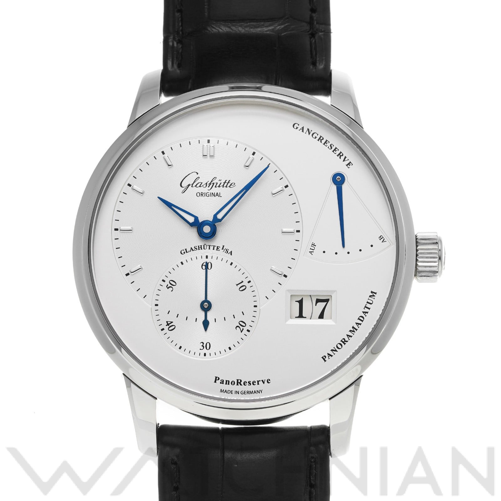 パノリザーブ 1-65-01-22-12-04 ガルバニックシルバー グラスヒュッテ オリジナル GLASHUTTE ORIGINAL メンズ 【中古】