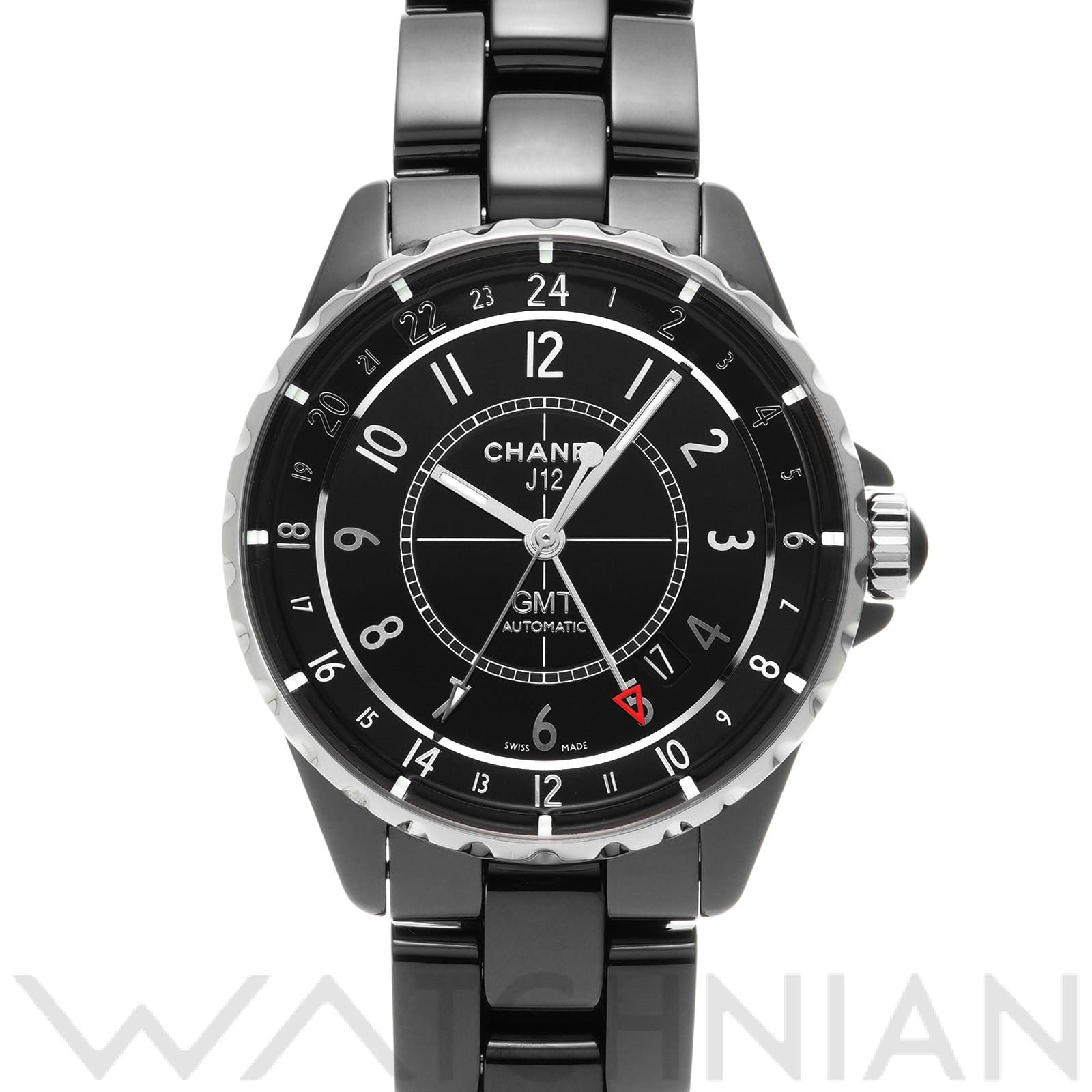 シャネル / CHANEL J12 GMT H3102 ブラック メンズ 時計 【中古】【wristwatch】