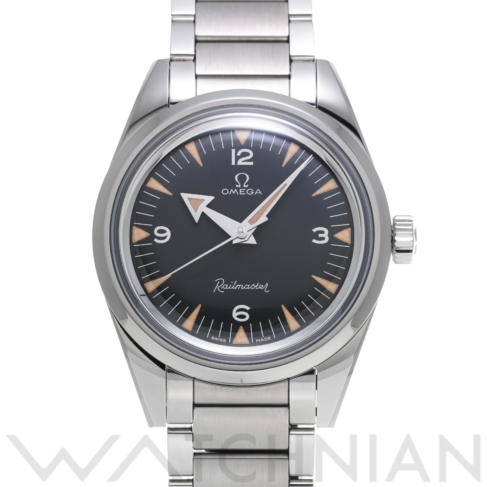 オメガ / OMEGA シーマスター レイルマスター コーアクシャル マスタークロノメーター 1957 トリロジー 220.10.38.20.01.002 ブラック メンズ 時計 【中古】【wristwatch】