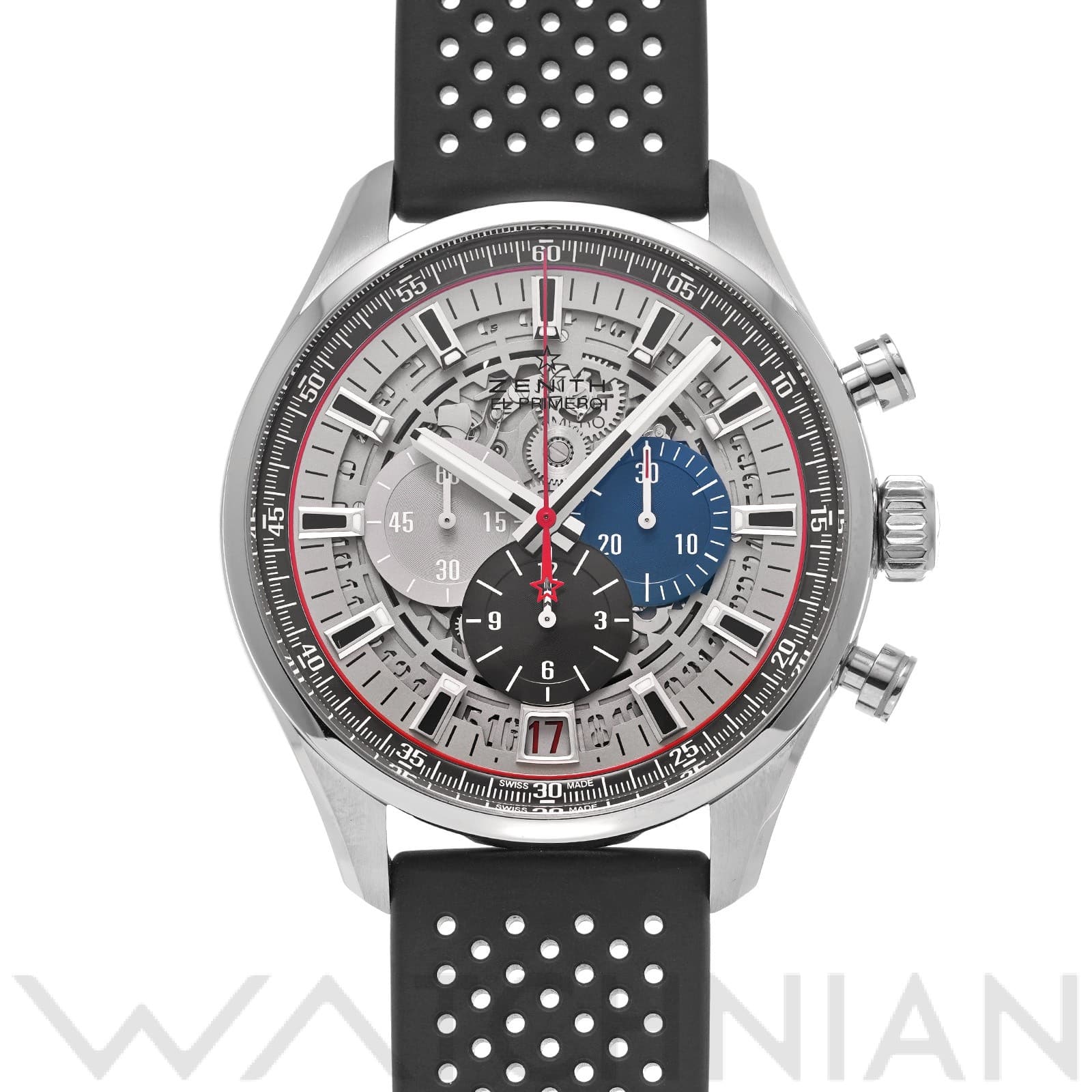 クロノマスター エル・プリメロ 36000VpH ライトウェイト 03.2522.400/69.R576 スケルトン ゼニス ZENITH メンズ 【中古】