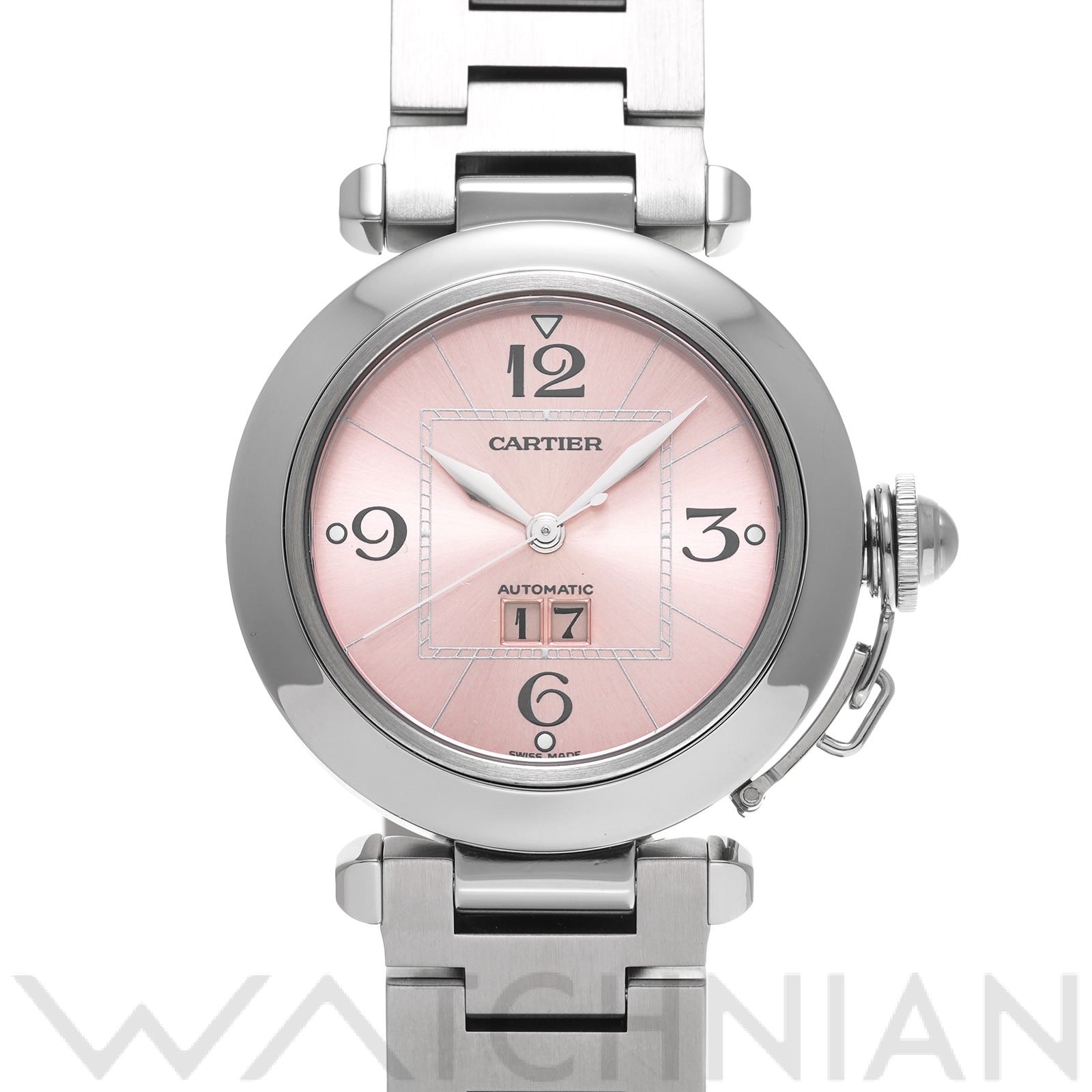 カルティエ / CARTIER パシャC ビッグデイト W31058M7 ピンク ユニセックス 時計 【中古】【wristwatch】