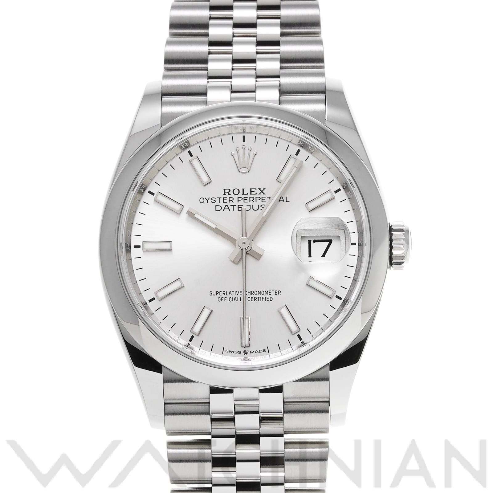 ロレックス デイトジャスト 36 126200 シルバー メンズ 時計 【中古】【wristwatch】