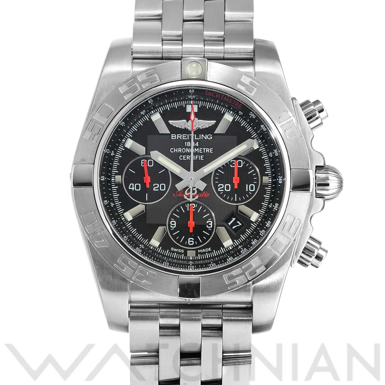 ブライトリング / BREITLING クロノマット 01 S013B50PA ブラック メンズ 時計 【中古】【wristwatch】