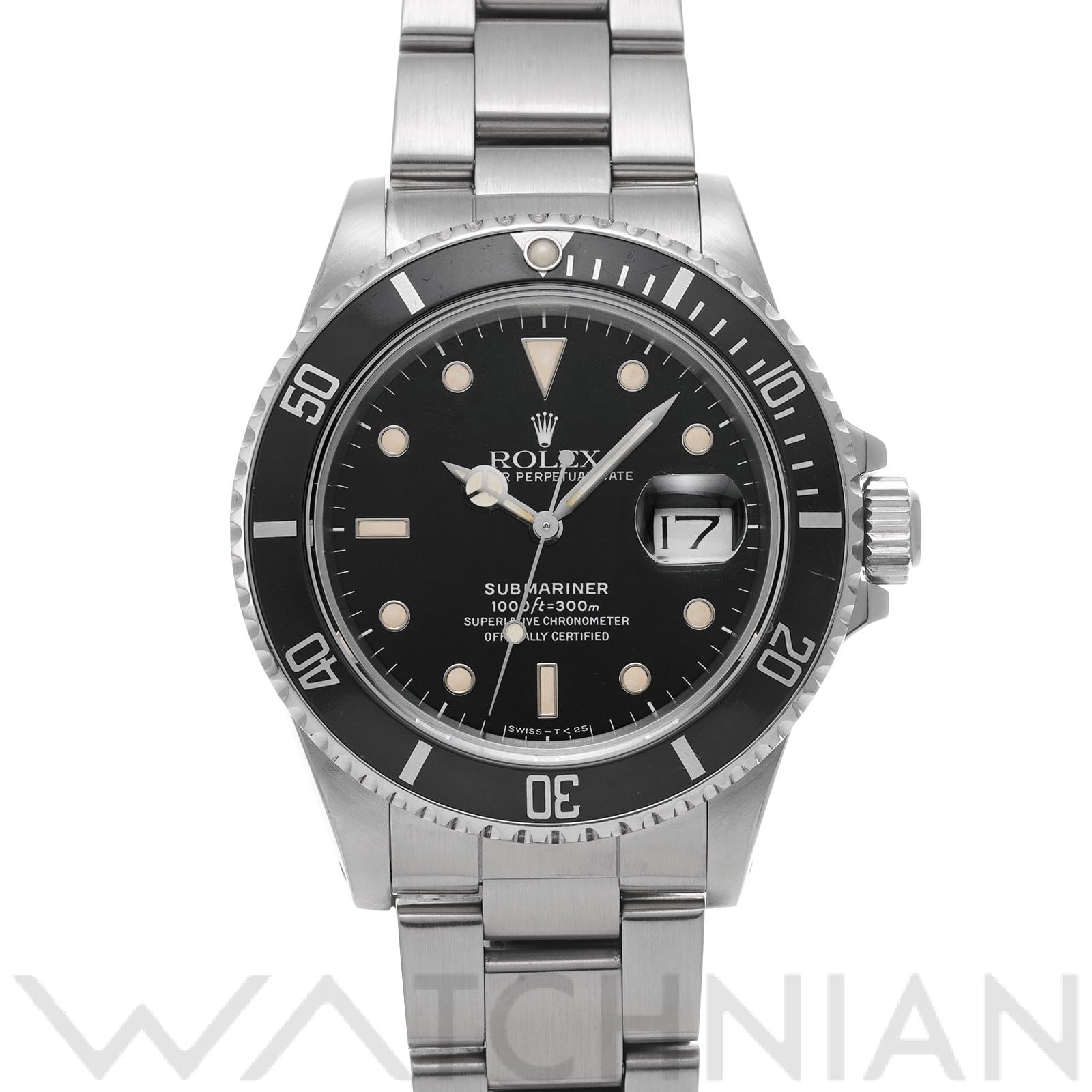 サブマリーナ デイト 16800 93番台(1986年頃製造) ブラック ロレックス ROLEX メンズ 【中古】