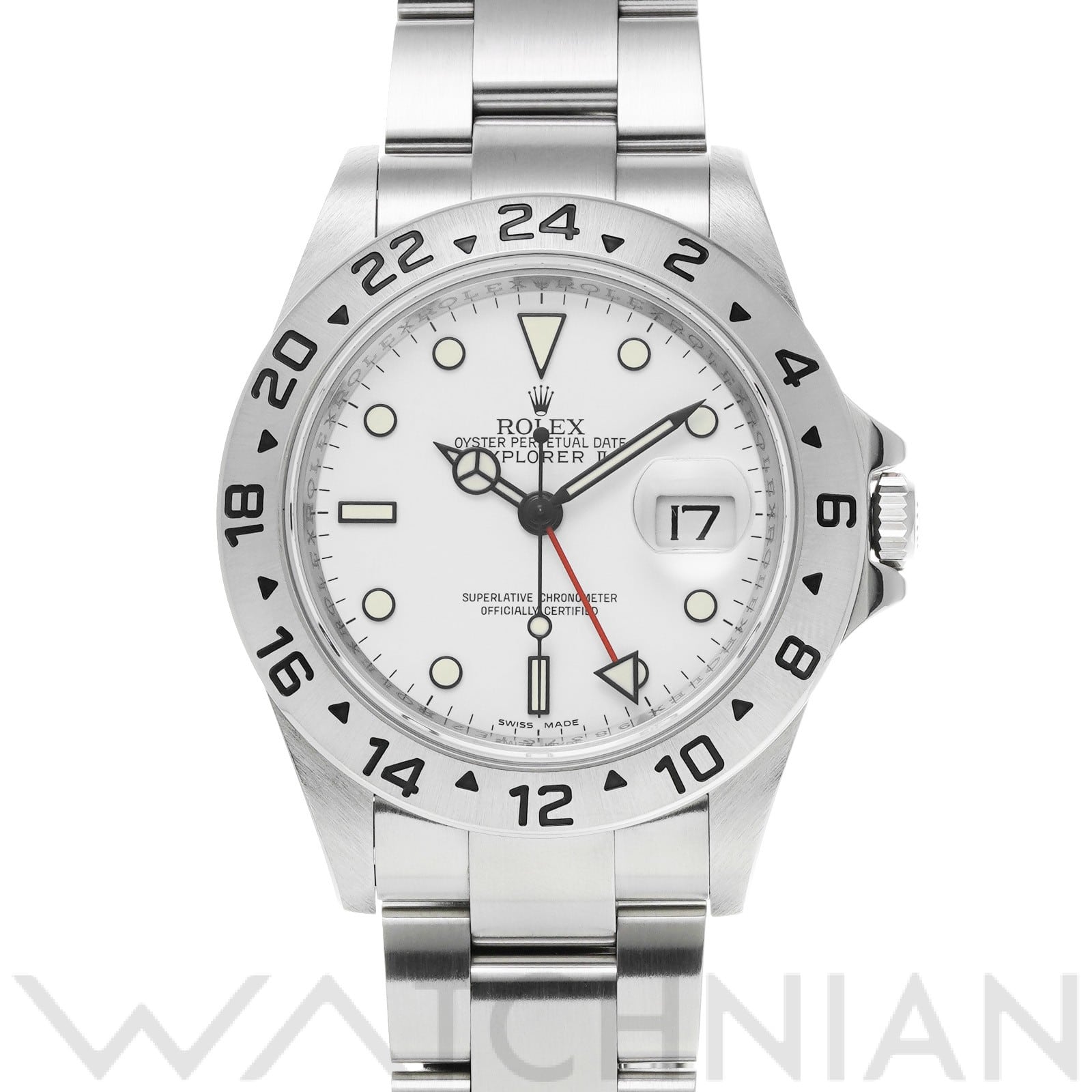 ロレックス エクスプローラーII 16570 ホワイト メンズ 時計 【中古】【wristwatch】