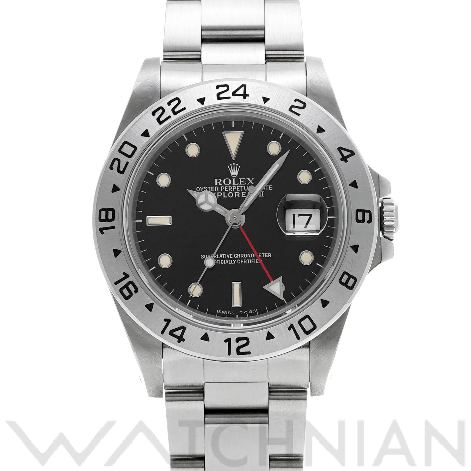 ロレックス エクスプローラーII 16570 ブラック メンズ 時計 【中古】【wristwatch】