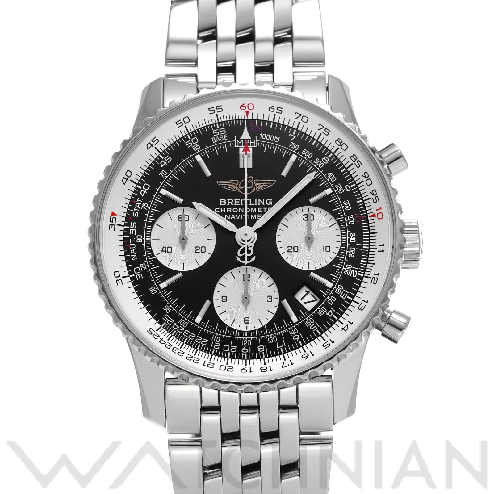 ブライトリング / BREITLING ナビタイマー A232B35NP ブラック/シルバー メンズ 時計 【中古】【wristwatch】