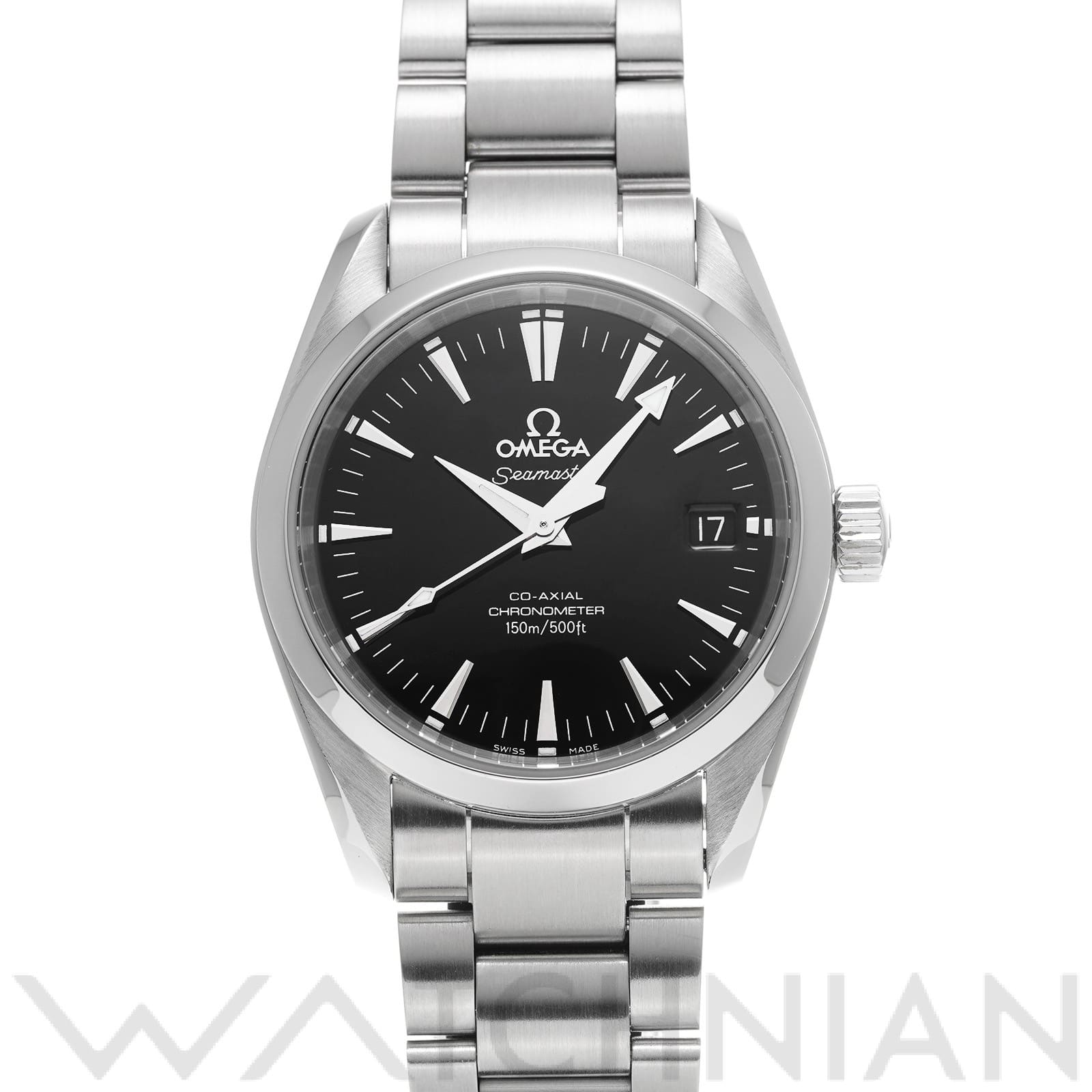 オメガ / OMEGA シーマスター アクアテラ コーアクシャル ミッドサイズ 2504.50 ブラック メンズ 時計 【中古】【wristwatch】