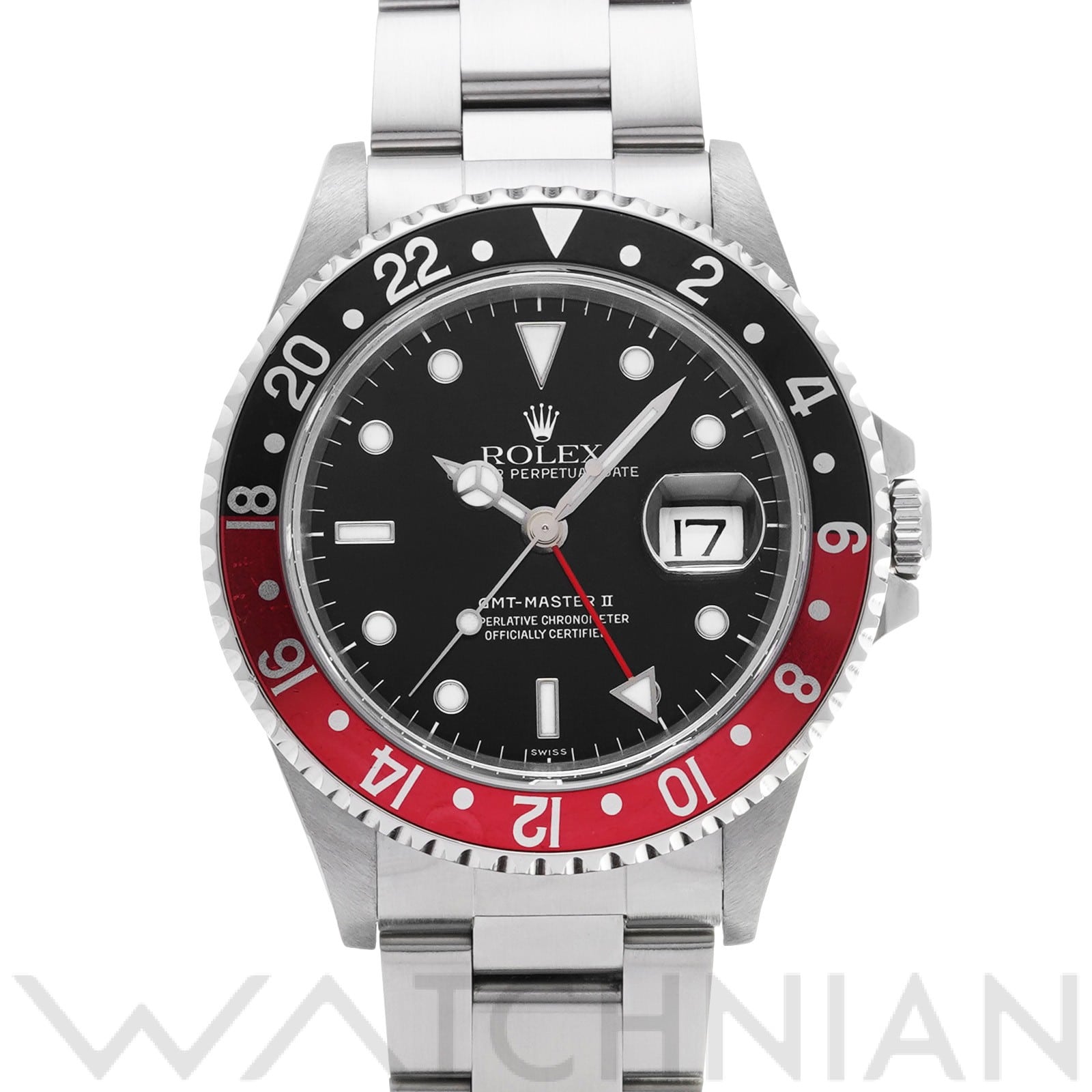 ロレックス GMTマスターII 16710 ブラック メンズ 時計 【中古】【wristwatch】