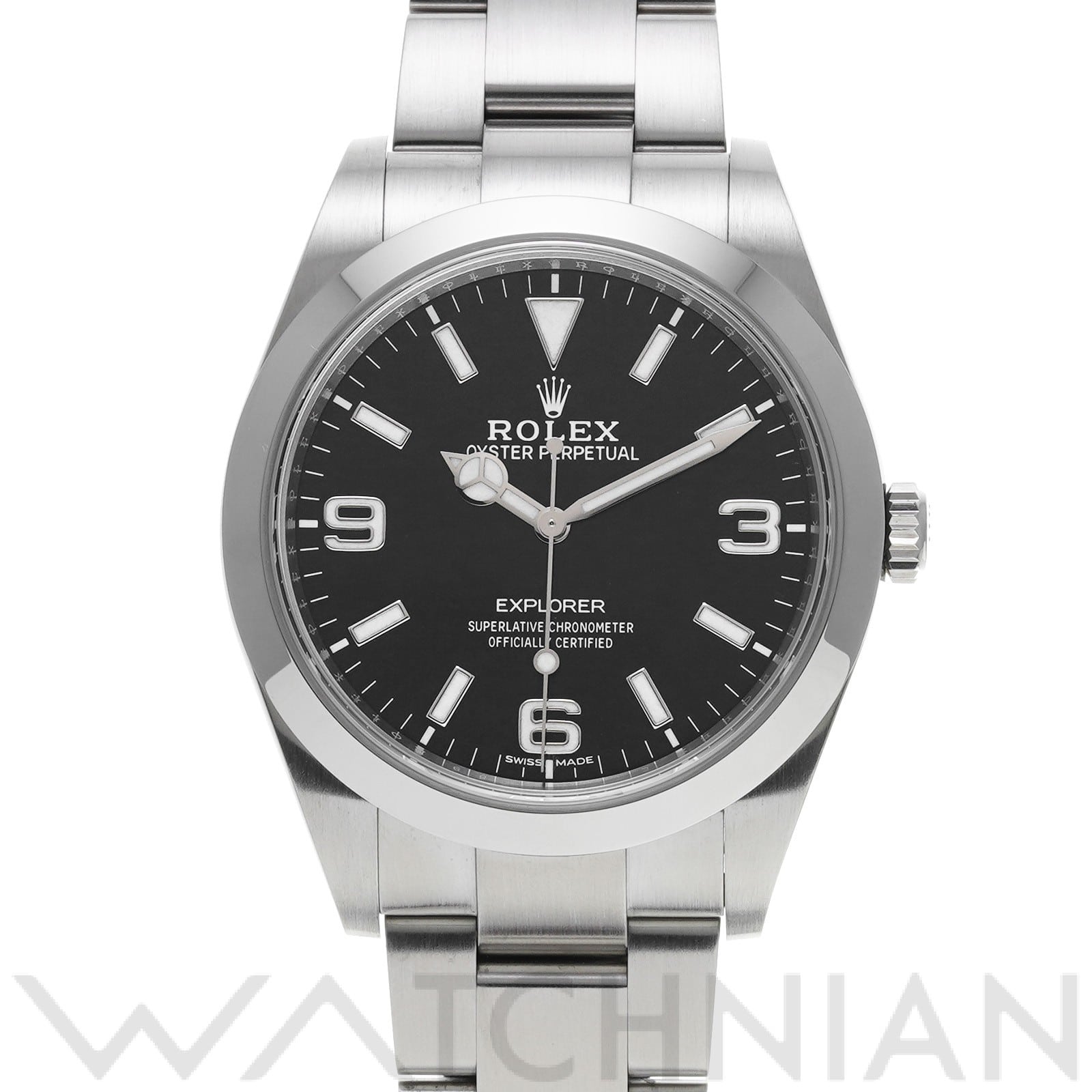 ロレックス エクスプローラー 214270 ブラック メンズ 時計 【中古】【wristwatch】