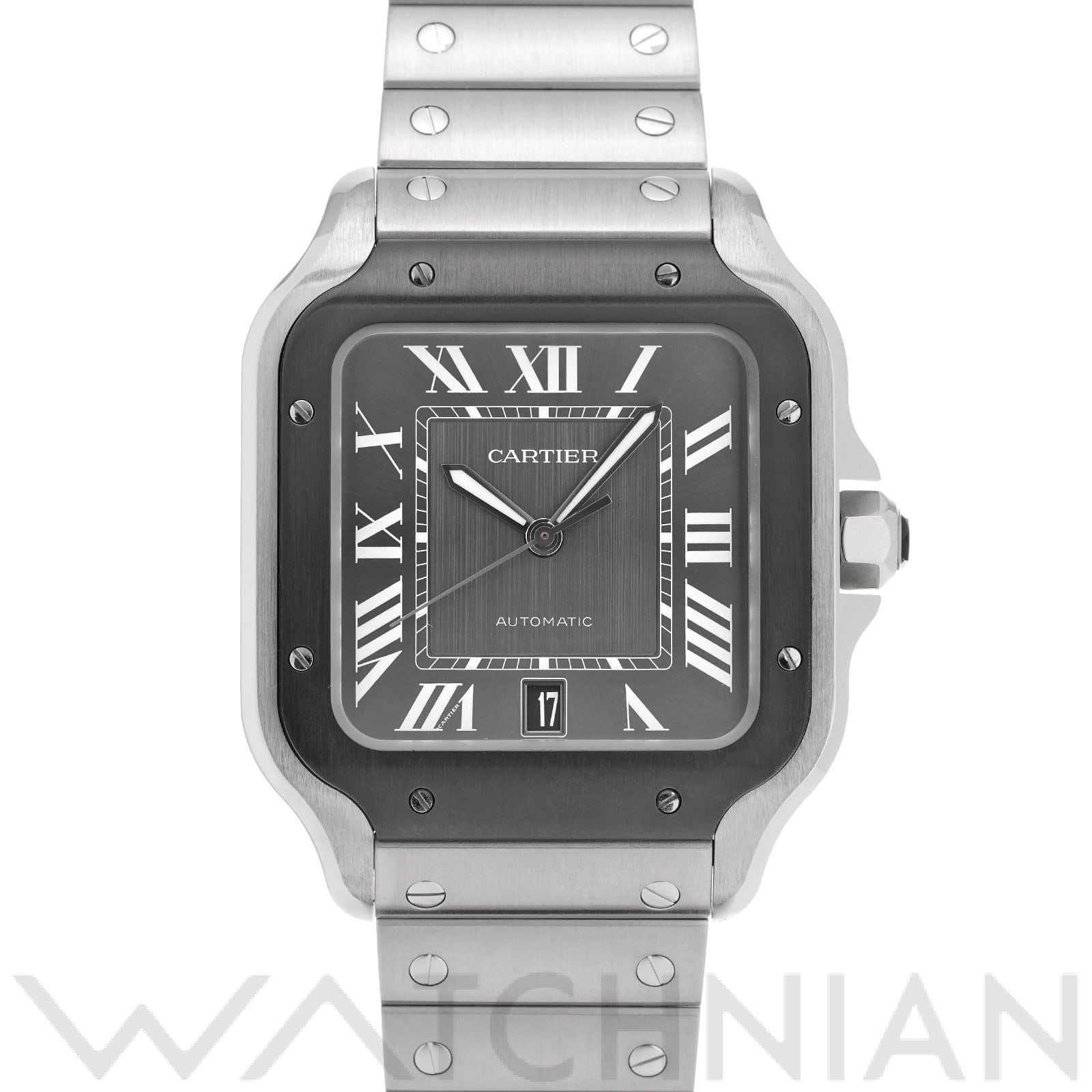 カルティエ / CARTIER サントス ドゥ カルティエ LM WSSA0037 グレー メンズ 時計 【中古】【wristwatch】