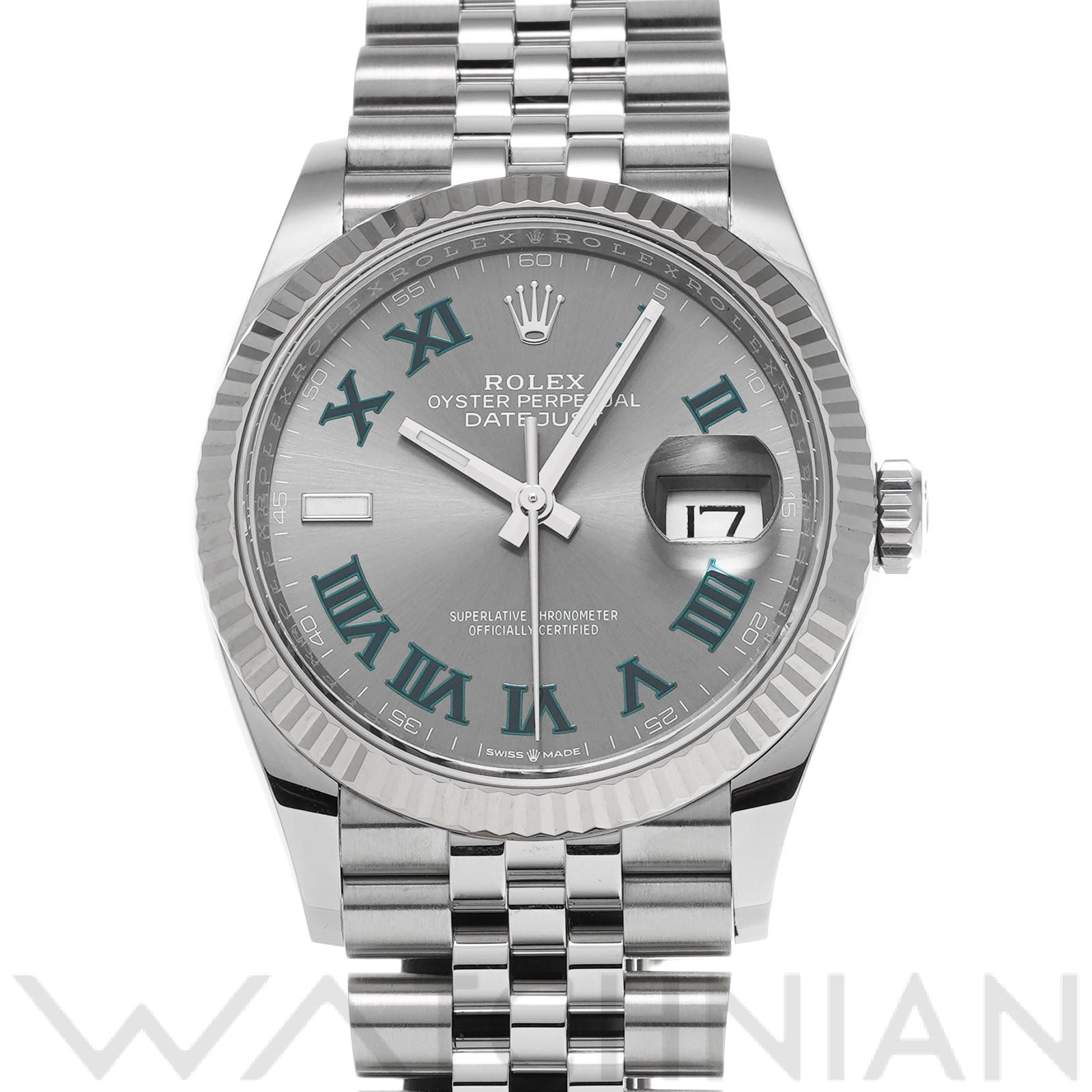 ロレックス デイトジャスト 36 126234 スレート メンズ 時計 【中古】【wristwatch】