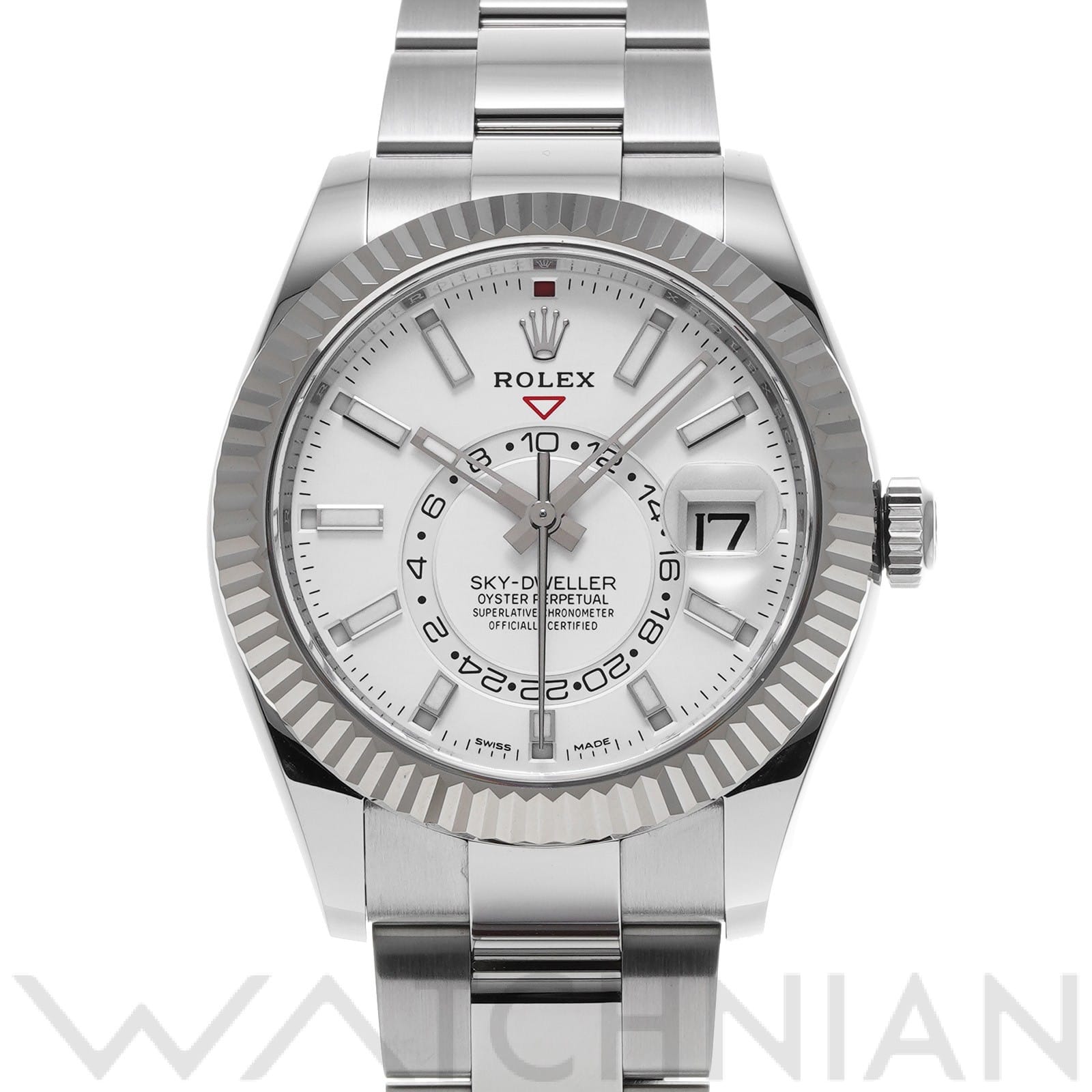 スカイドゥエラー 326934 ランダムシリアル ホワイト ロレックス ROLEX メンズ 【中古】