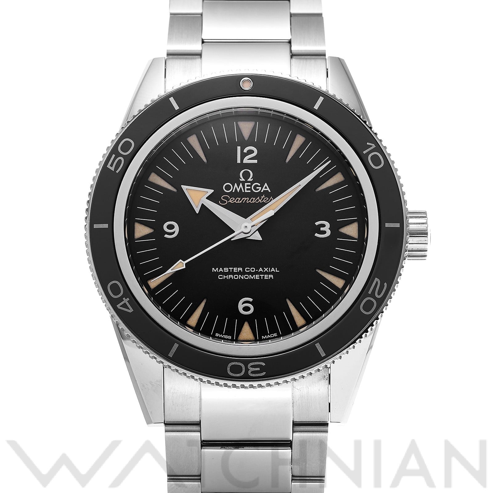 オメガ / OMEGA シーマスター 300 マスターコーアクシャル 233.30.41.21.01.001 ブラック メンズ 時計 【中古】【wristwatch】